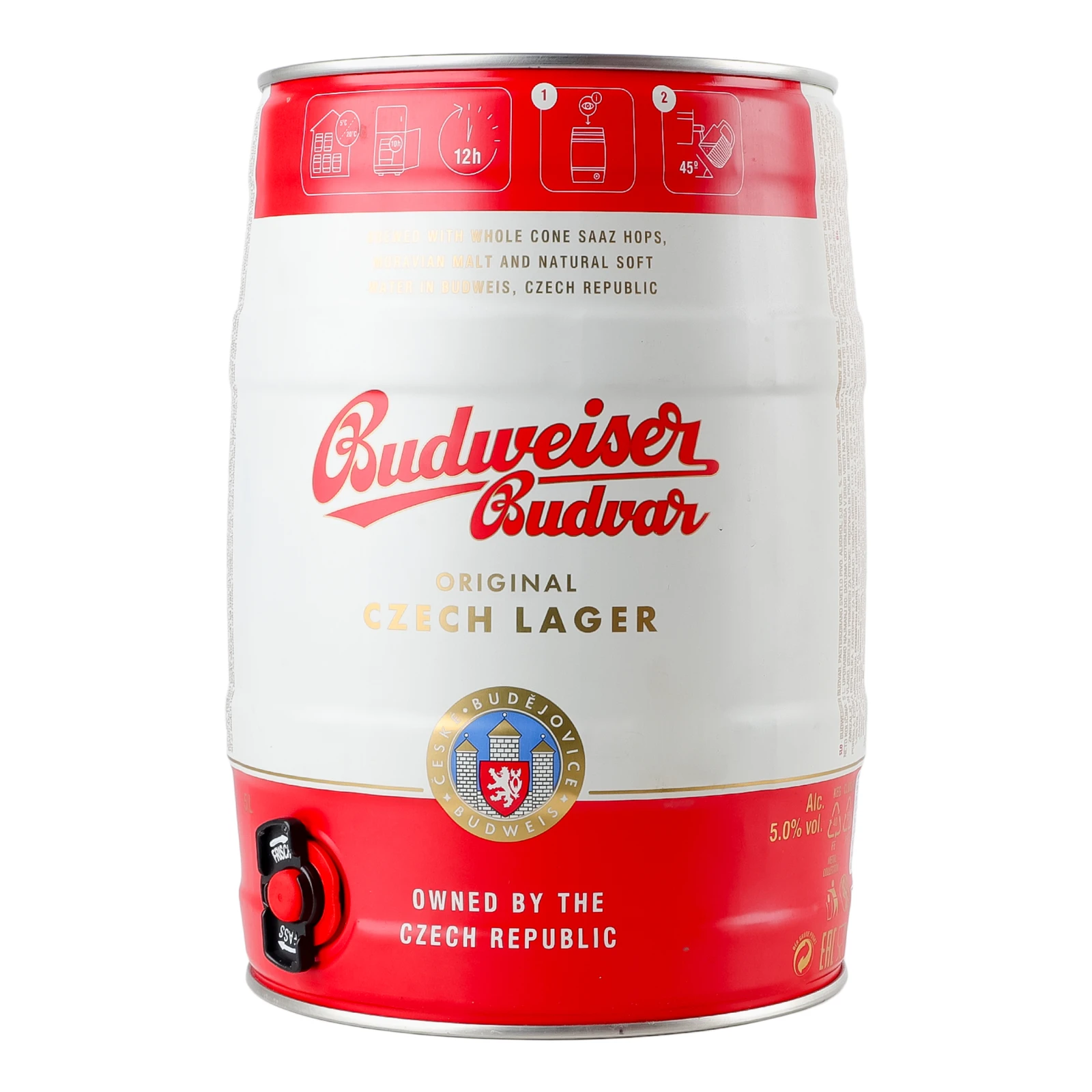 Пиво Budwеiser Budvar світле 5% 5л Фото №:2