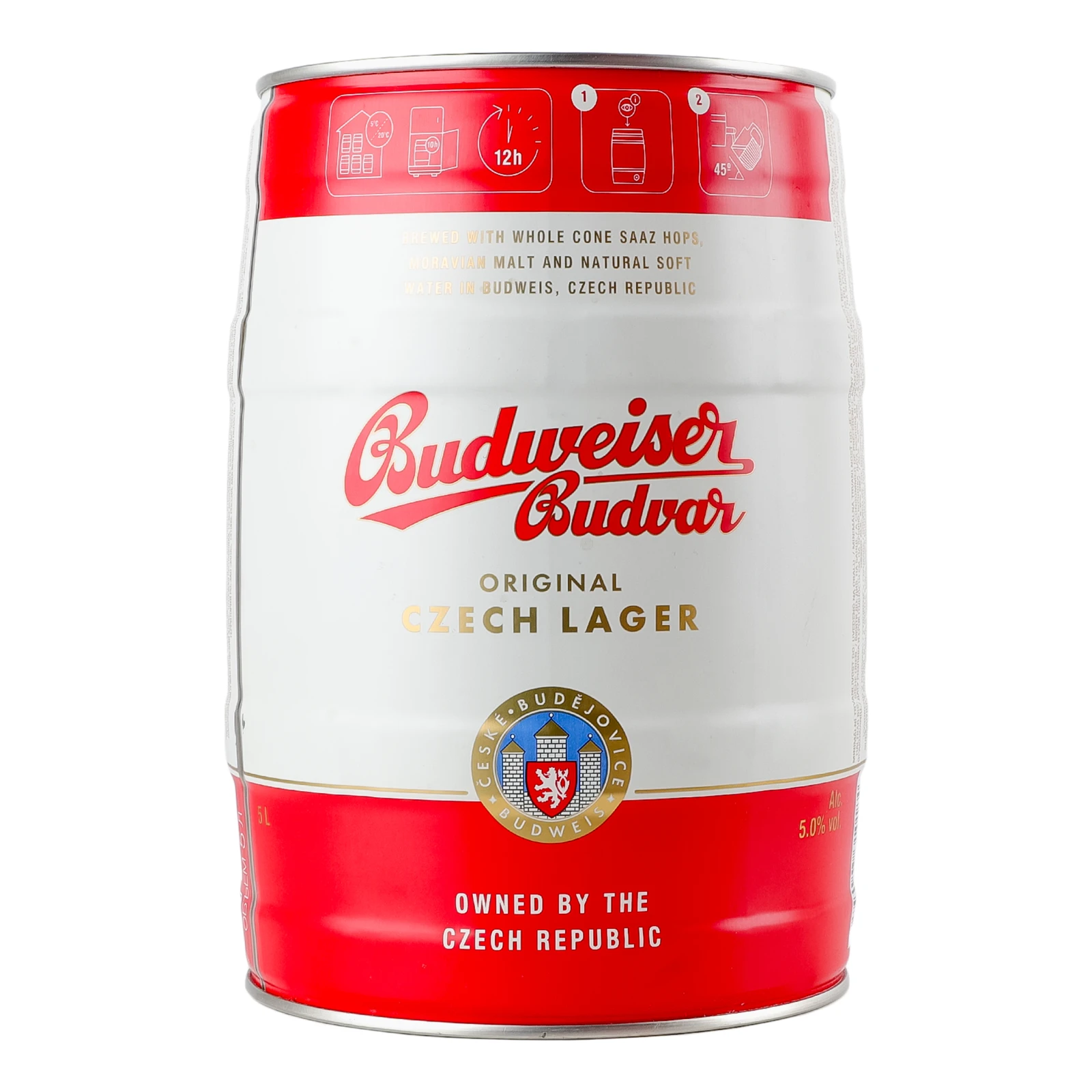 Пиво Budwеiser Budvar світле 5% 5л Фото навігації №:1