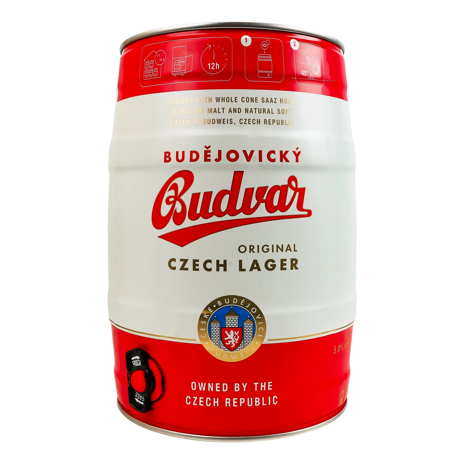 Пиво Budwеiser Budvar світле 5% 5л Фото №:1