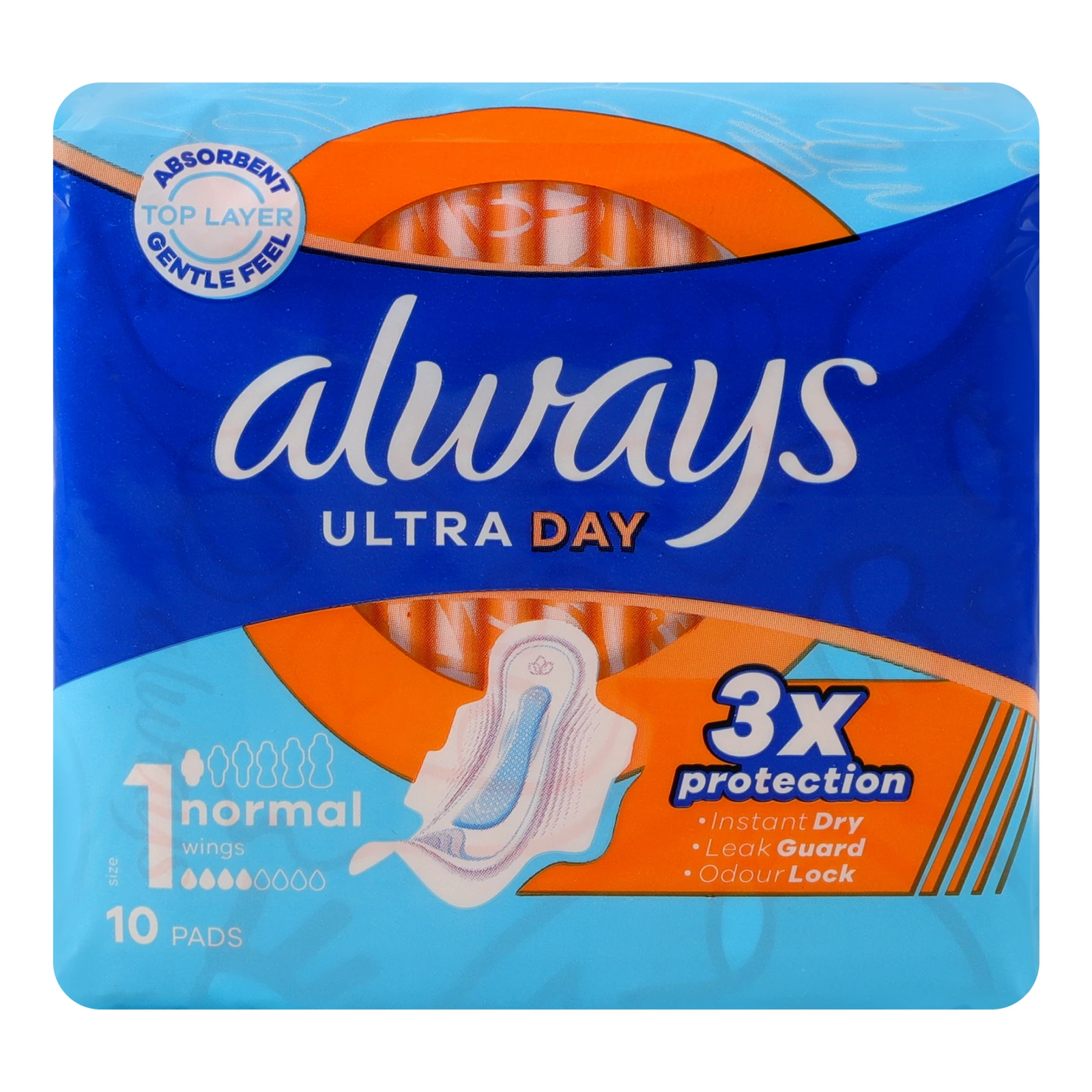 Прокладки Always гігієнічні Ultra Day Normal ароматизовані 10шт Фото навігації №:1