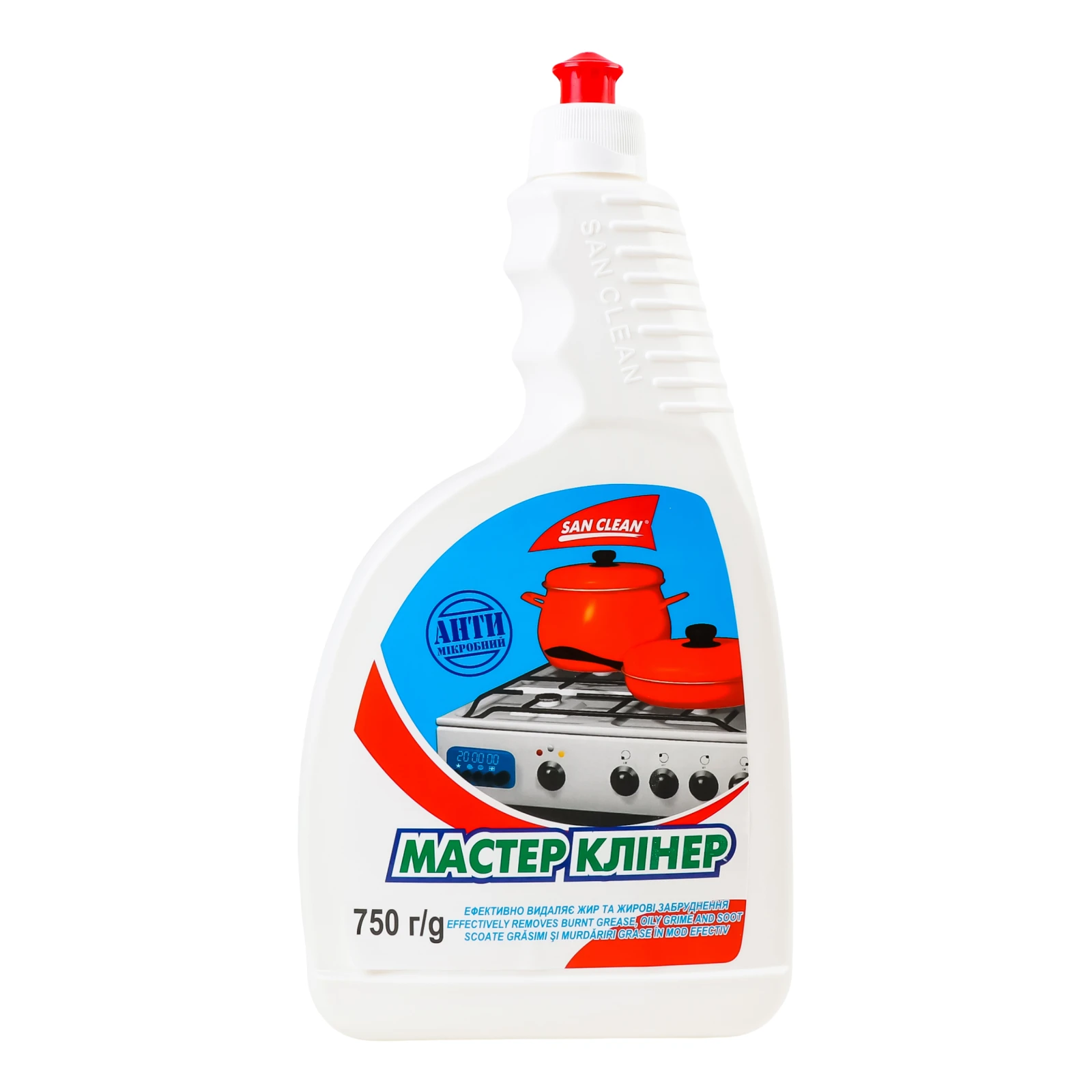 Засіб San Clean 750г для видалення жиру Майстер Клінер б/розп Фото навігації №:1