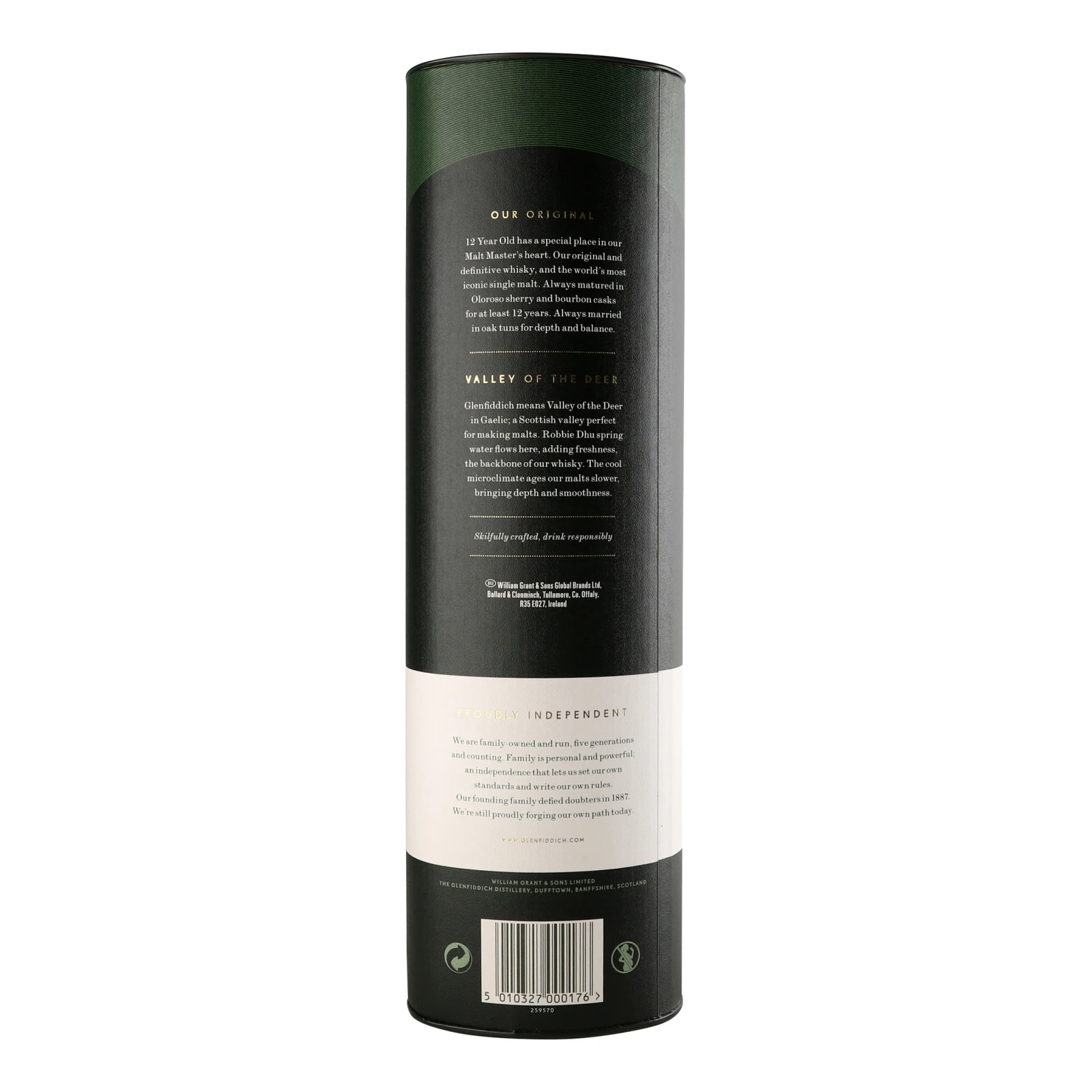 Віскі Glenfiddich Aged 12 Years 40% 0.7л в тубусі Фото №:2