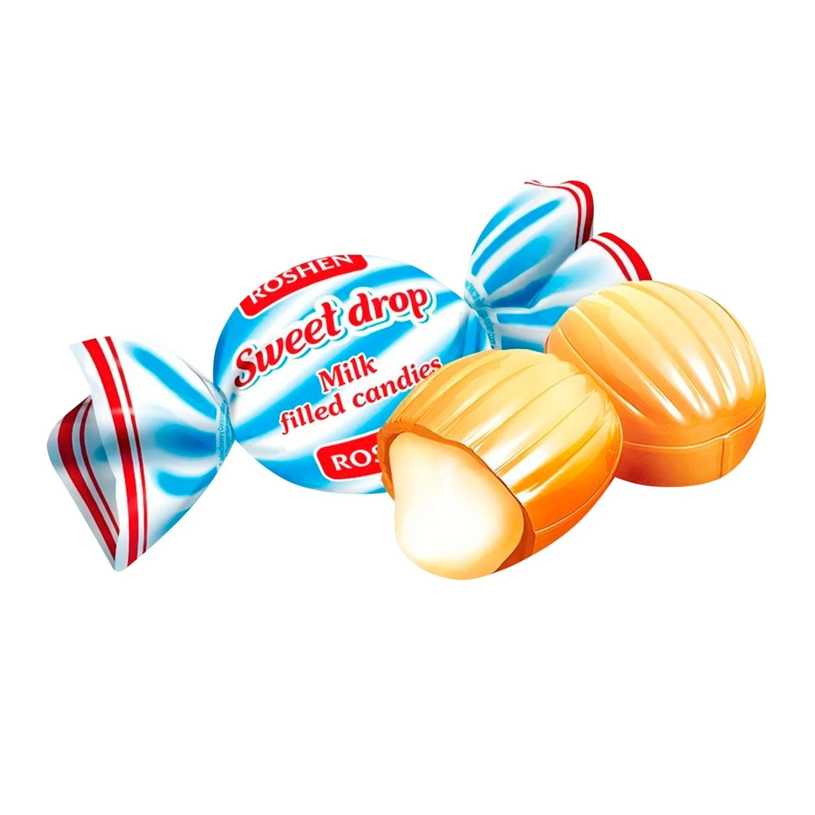 Цукерки Roshen карамель Молочна крапля Фото №:1