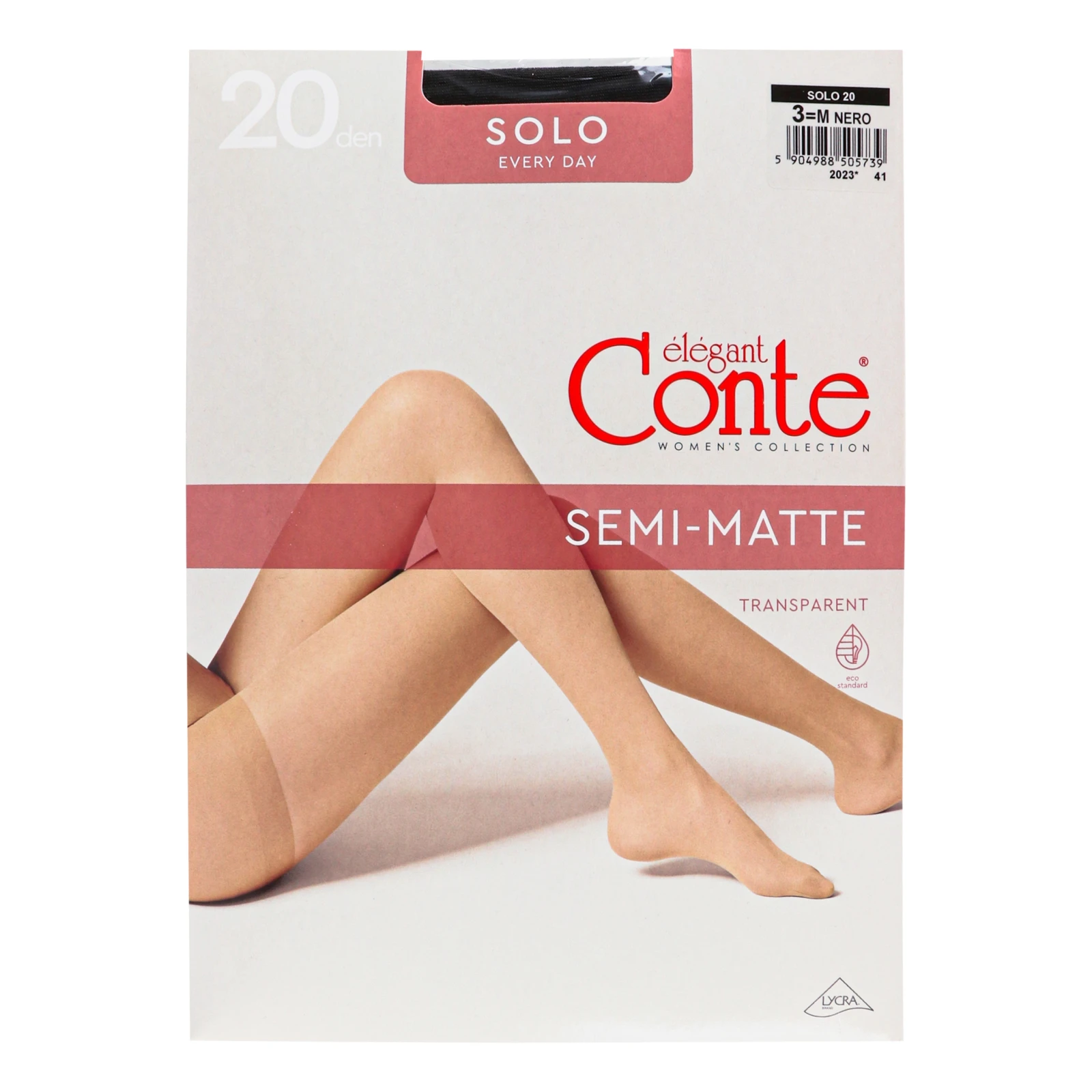 Колготки Conte elegant Solo жіночі 20den nero 3-М Фото №:1