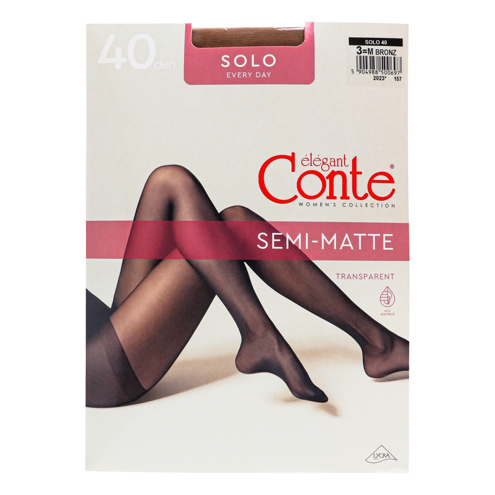 Колготки Conte elegant Solo жіночі 40den bronz 3-М Фото №:1