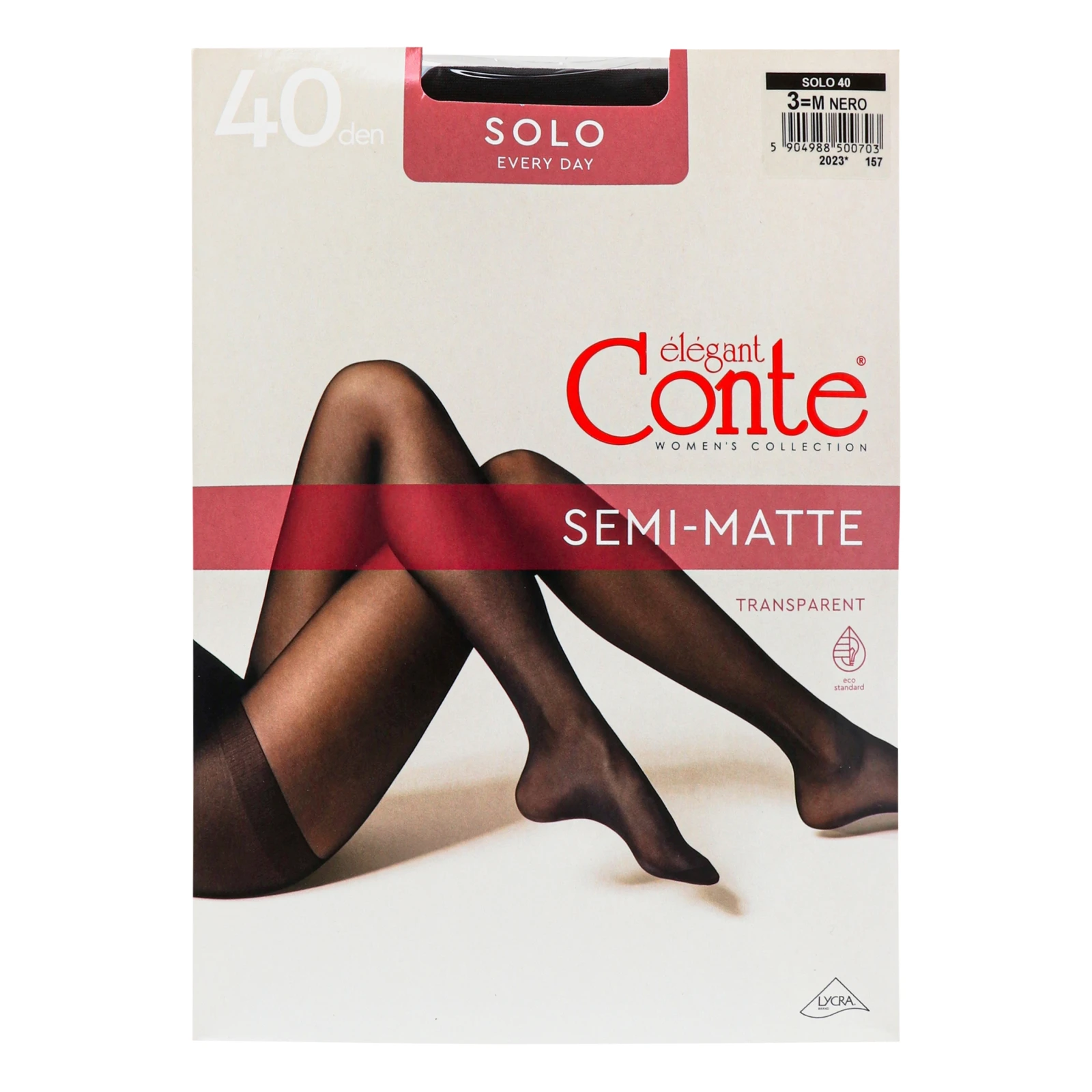 Колготки Conte elegant Solo жіночі 40den nero 3-М Фото №:1