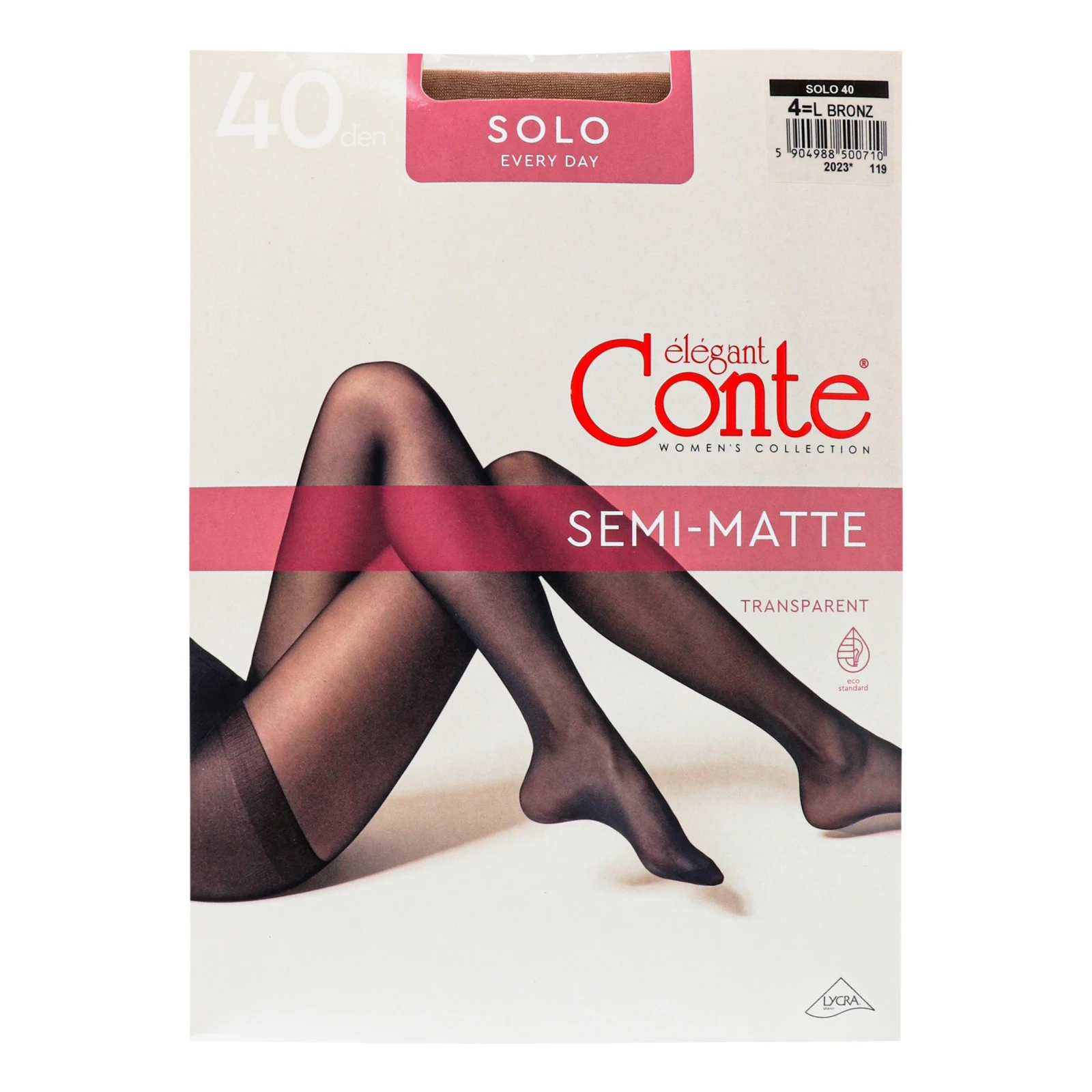 Колготки Conte elegant Solo жіночі 40den bronz 4-L Фото №:1