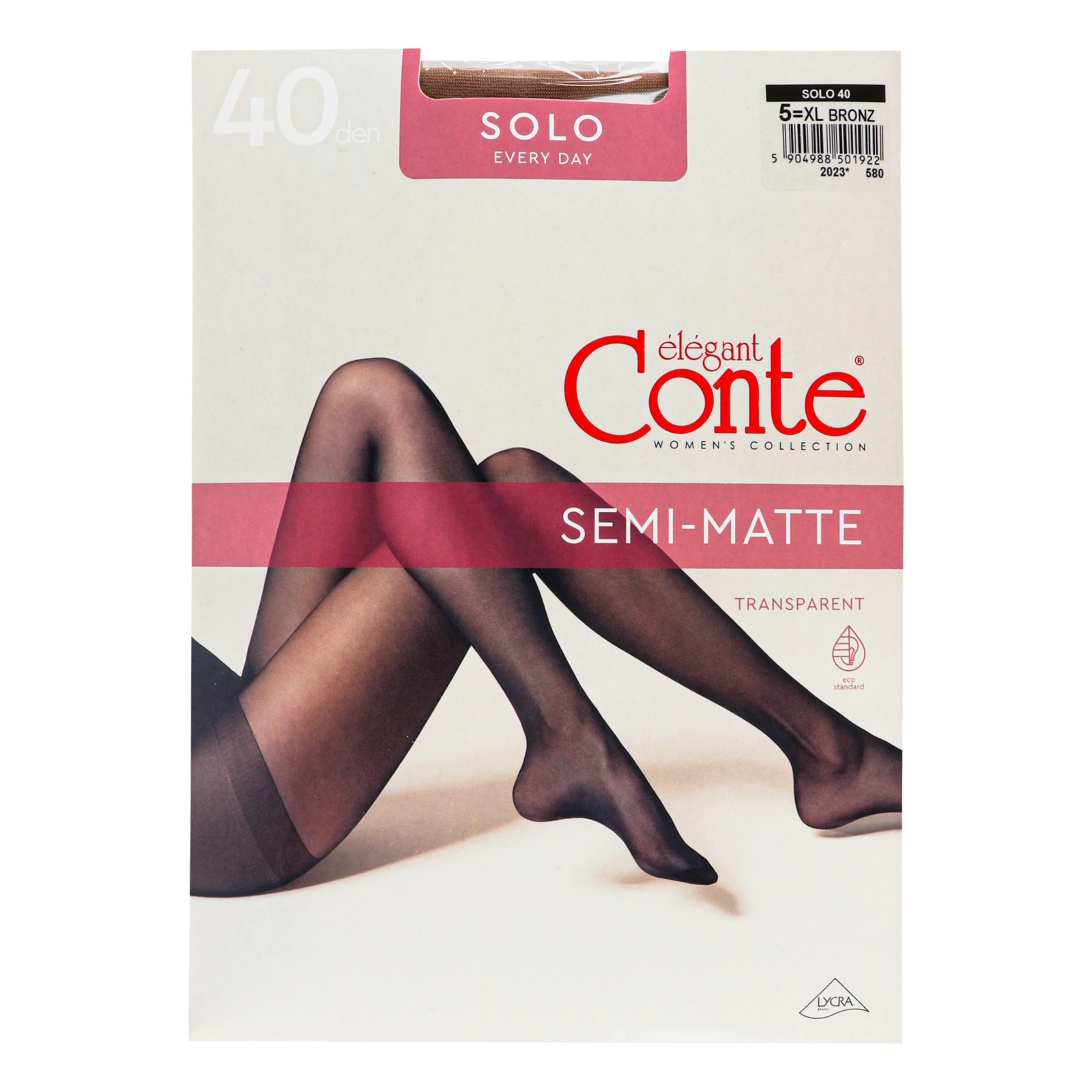 Колготки Conte elegant Solo жіночі 40den bronz 5-XL Фото №:1