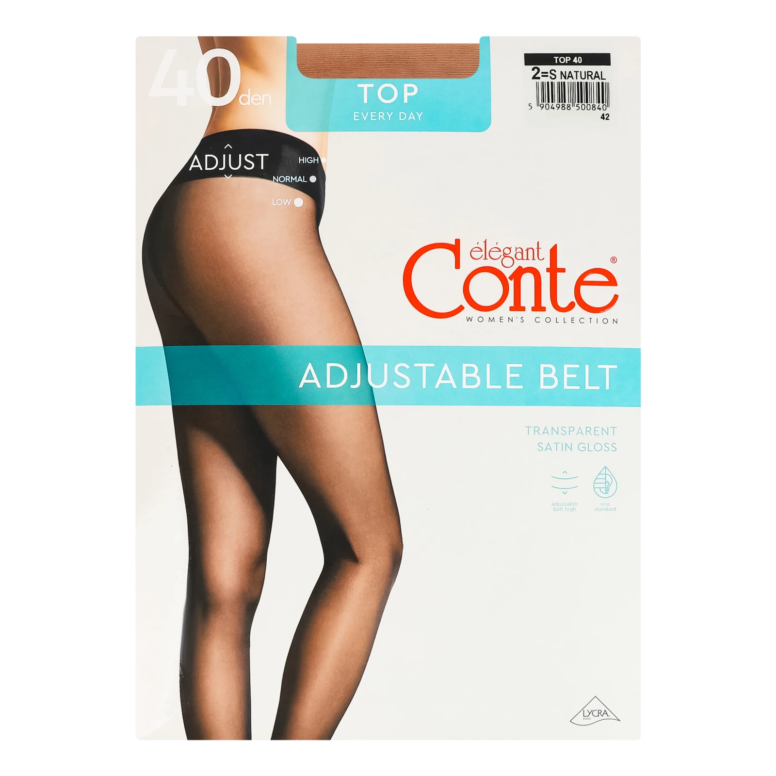 Колготки Conte elegant Top жіночі 40 den natural 2-S