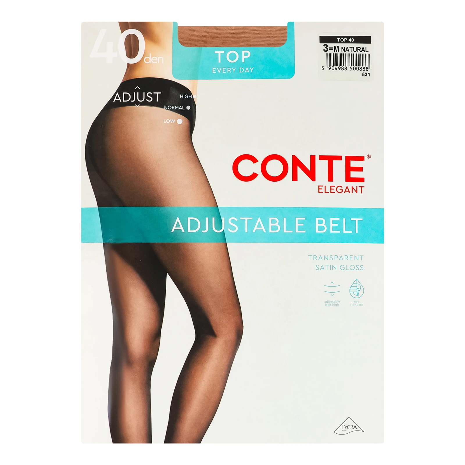 Колготки Conte elegant Top жіночі 40 den natural 3-M
