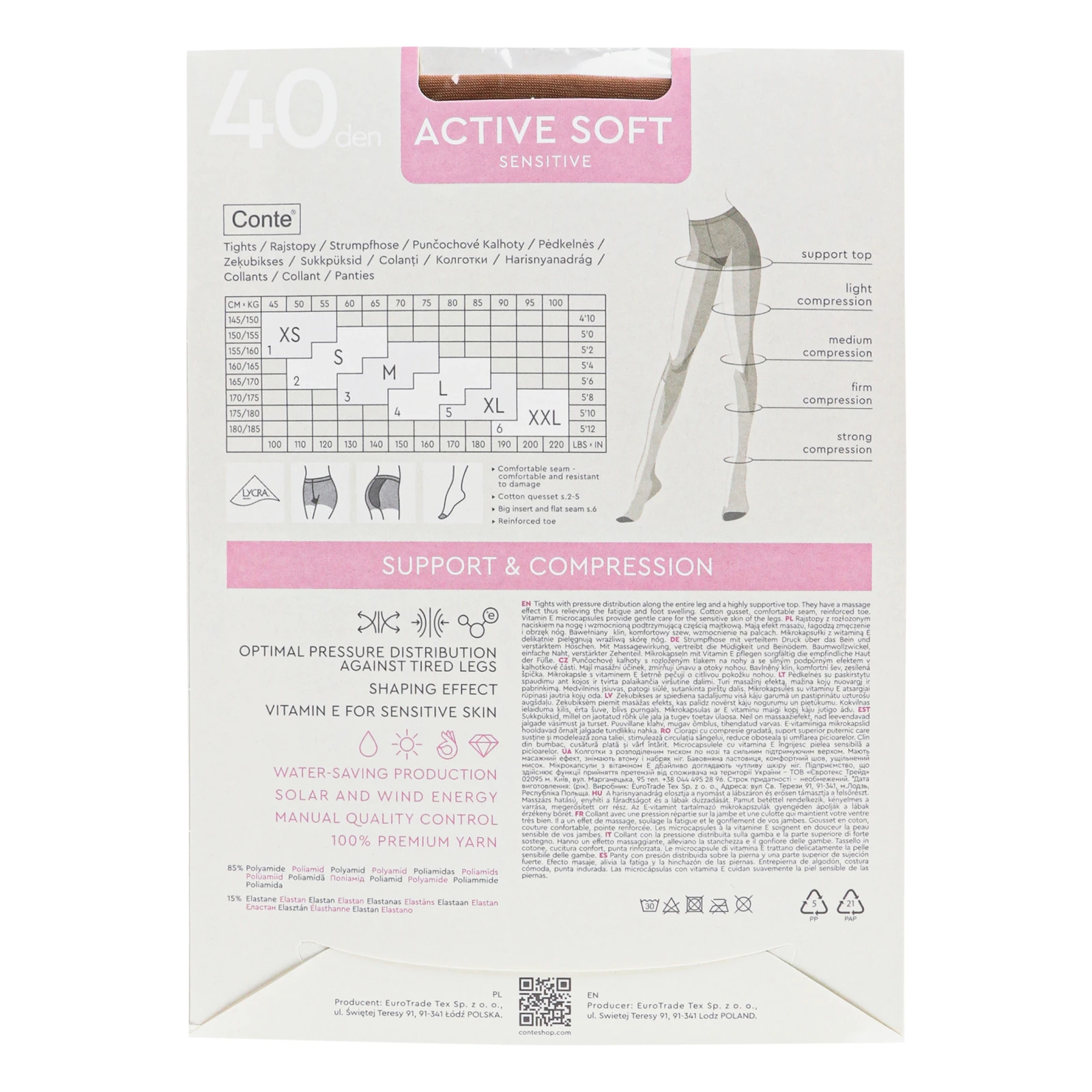 Колготки Conte elegant Active soft жіночі 40den bronz 3-М Фото №:2