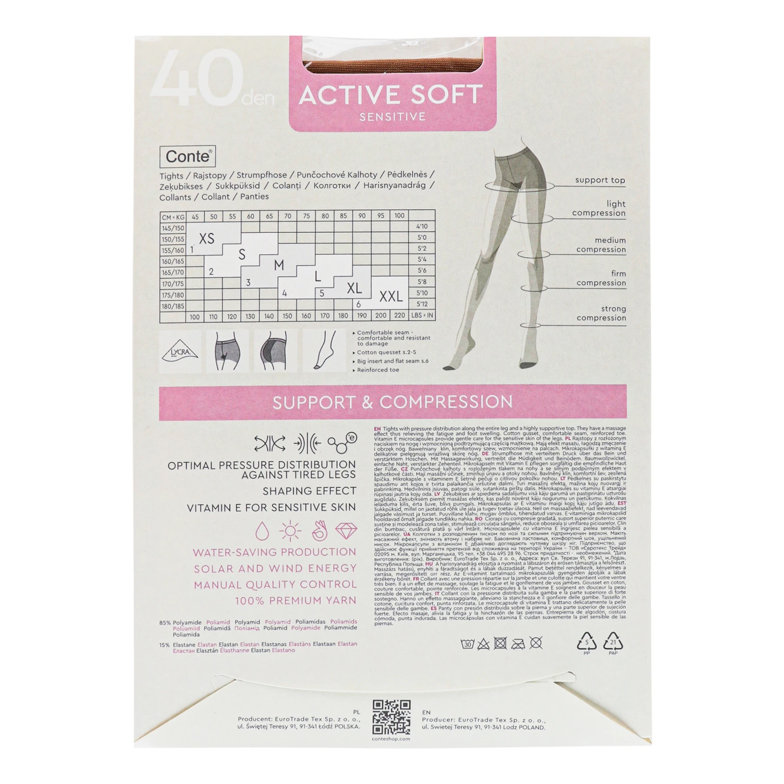 Колготки Conte elegant Active soft жіночі 40den bronz 4-L Фото №:2