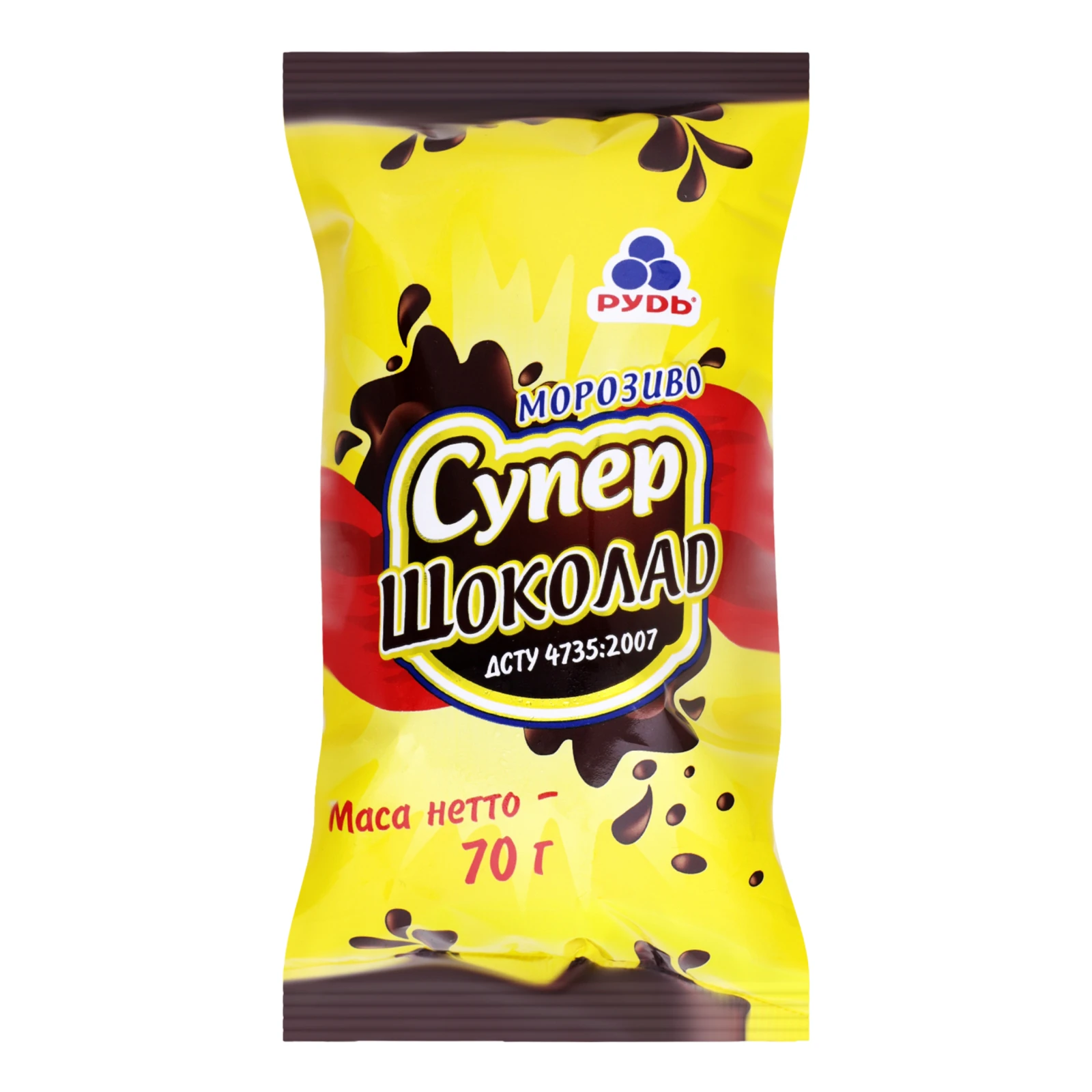 Морозиво Рудь Супер-шоколад 70г