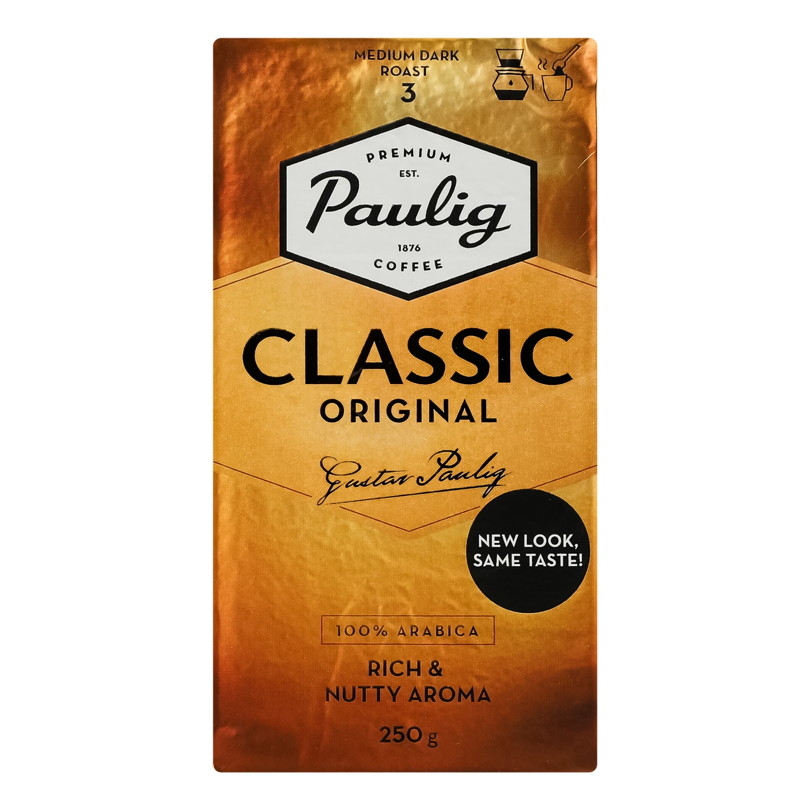 Кава Paulig Classic Original натуральна смажена мелена 250г Фото №:1