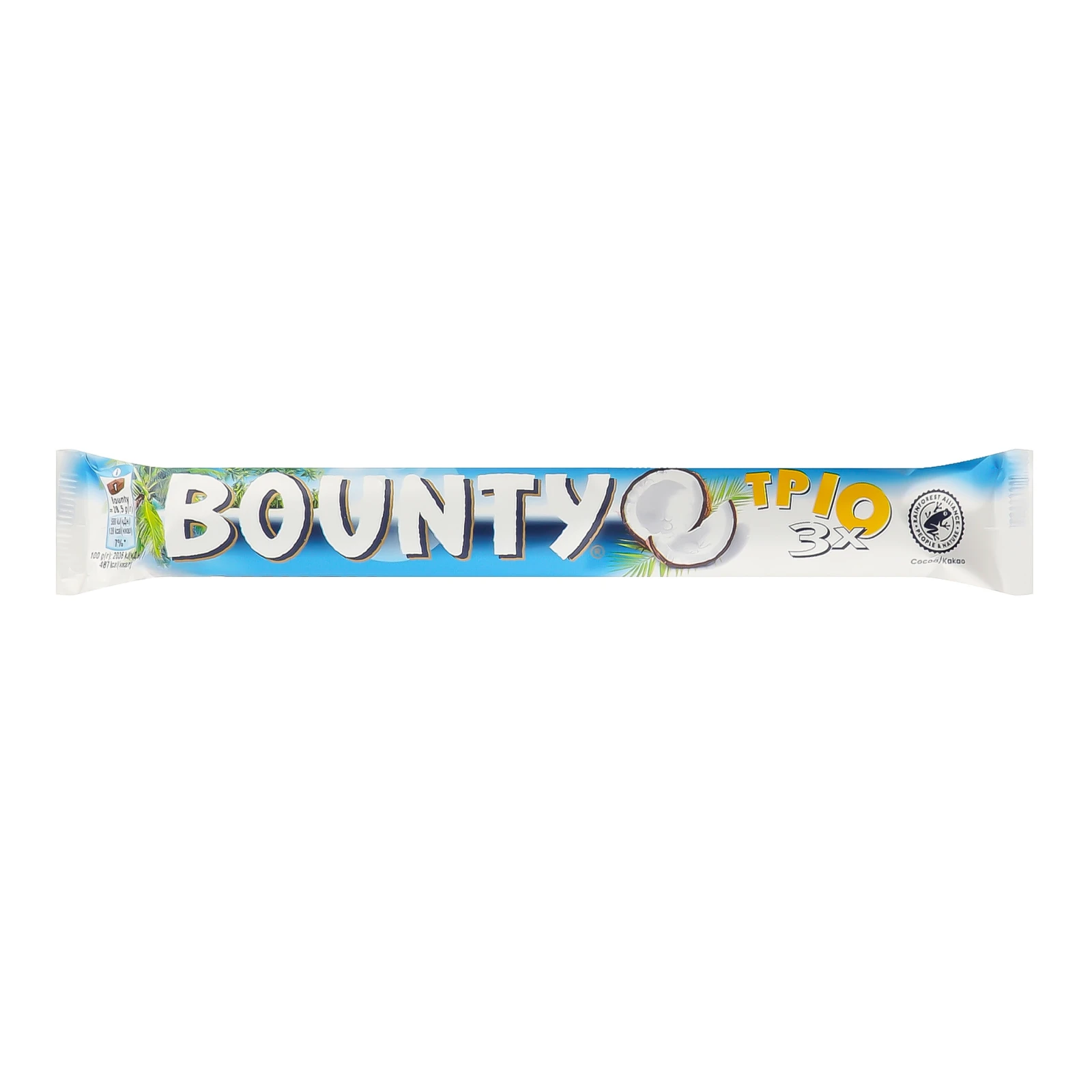 Батончик Bounty з м'якоттю кокоса вкритий молочним шоколадом 3х28.5г Фото №:1