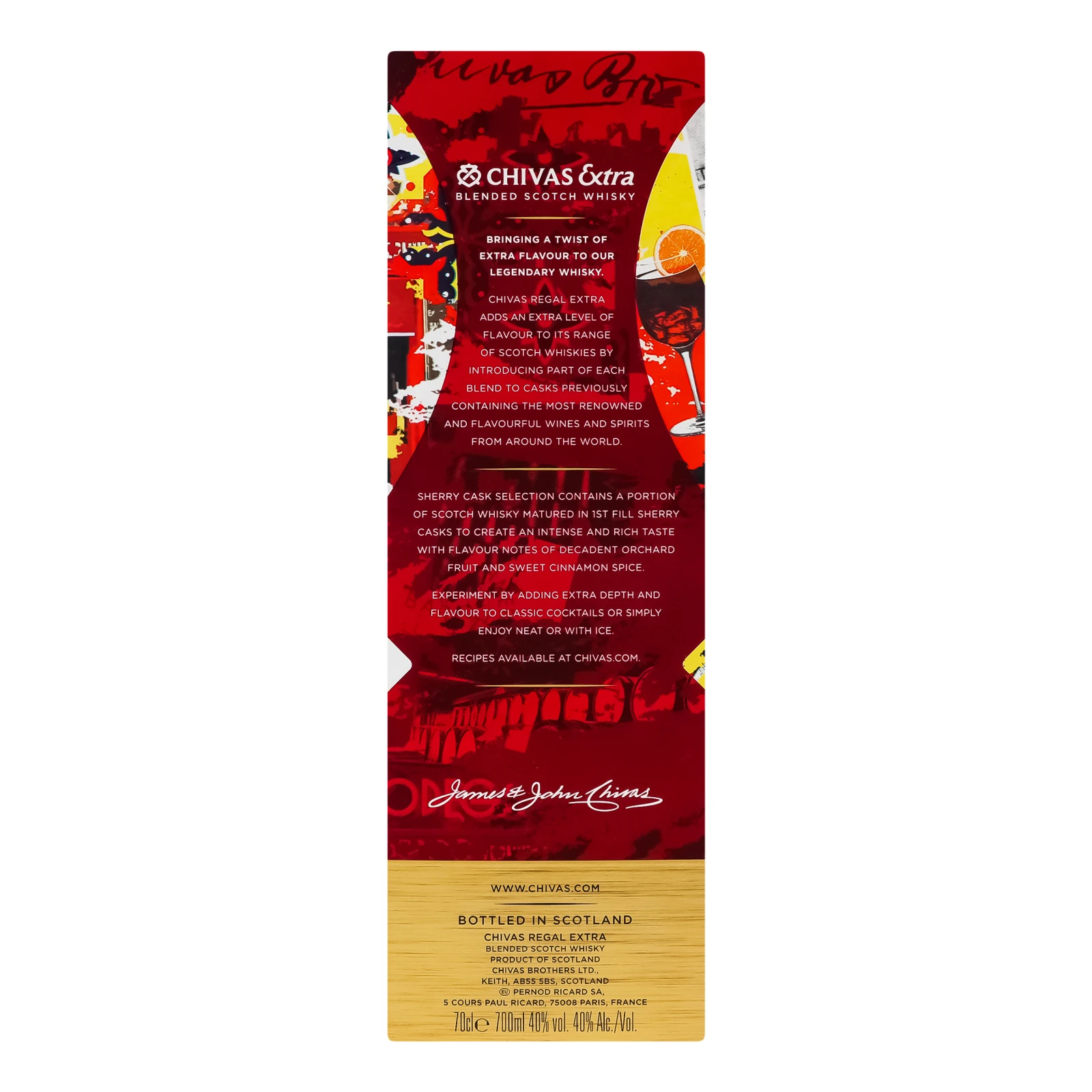 Віскі Chivas Regal Extra 13YO шотландське купажоване 40% 0.7л фото 2