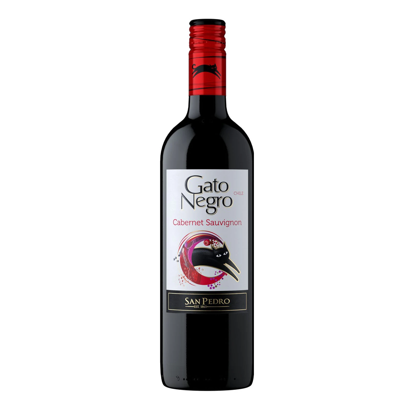 Вино Gato Negro Cabernet Sauvignon червоне сухе 13% 0.75л