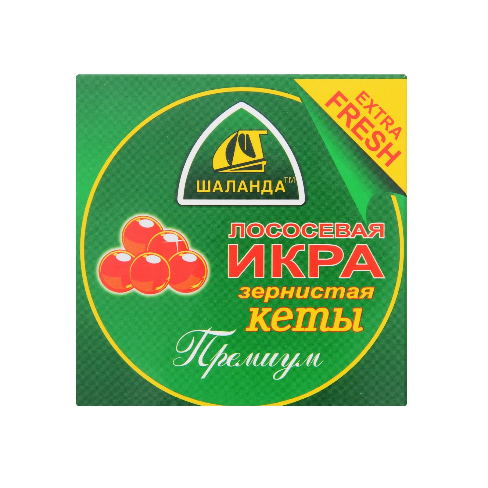 Ікра лососева Шаланда Преміум зерниста солена 100г Фото №:1