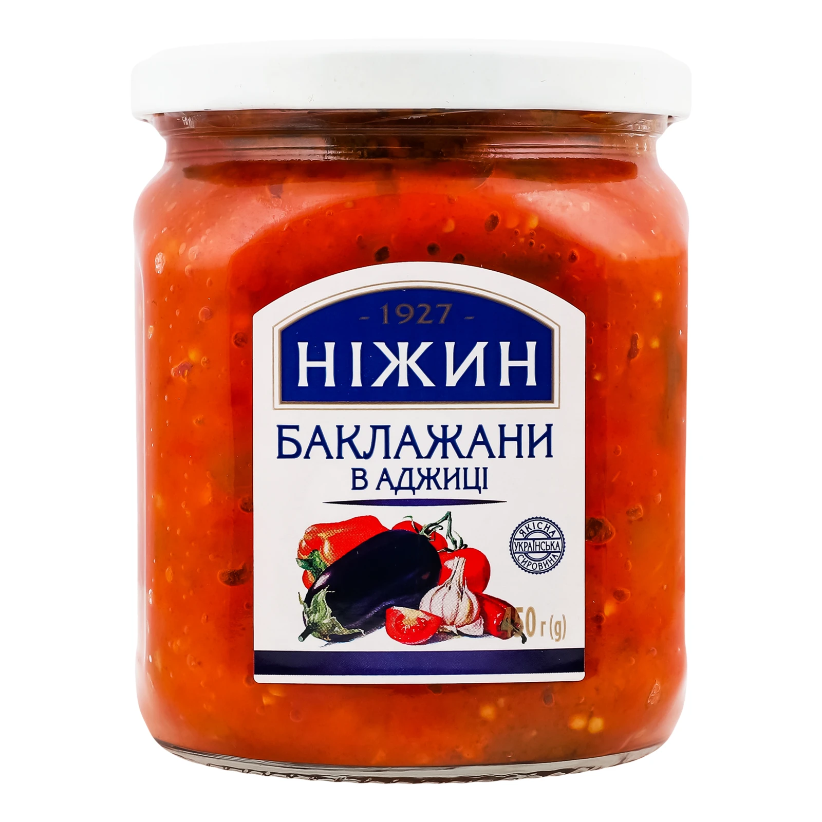 Баклажани Ніжин в аджиці 450г Фото №:1