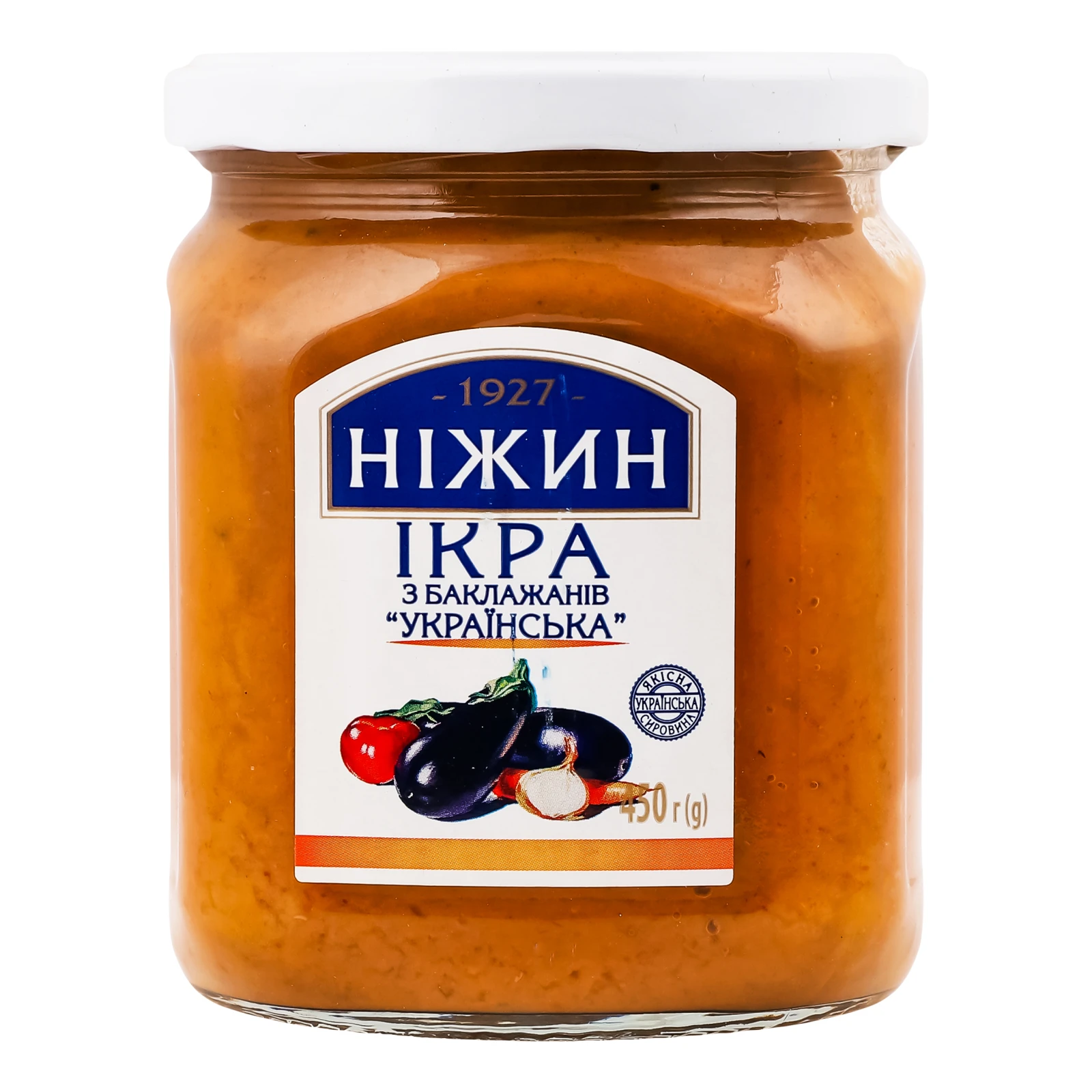 Ікра Ніжин Українська з баклажанів 450г Фото №:1