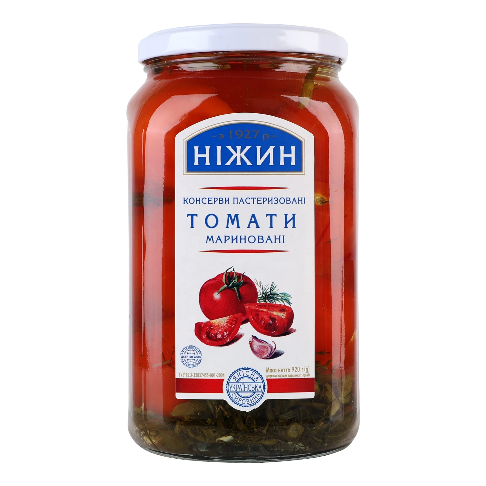 Томати Ніжин мариновані 920г Фото навігації №:1