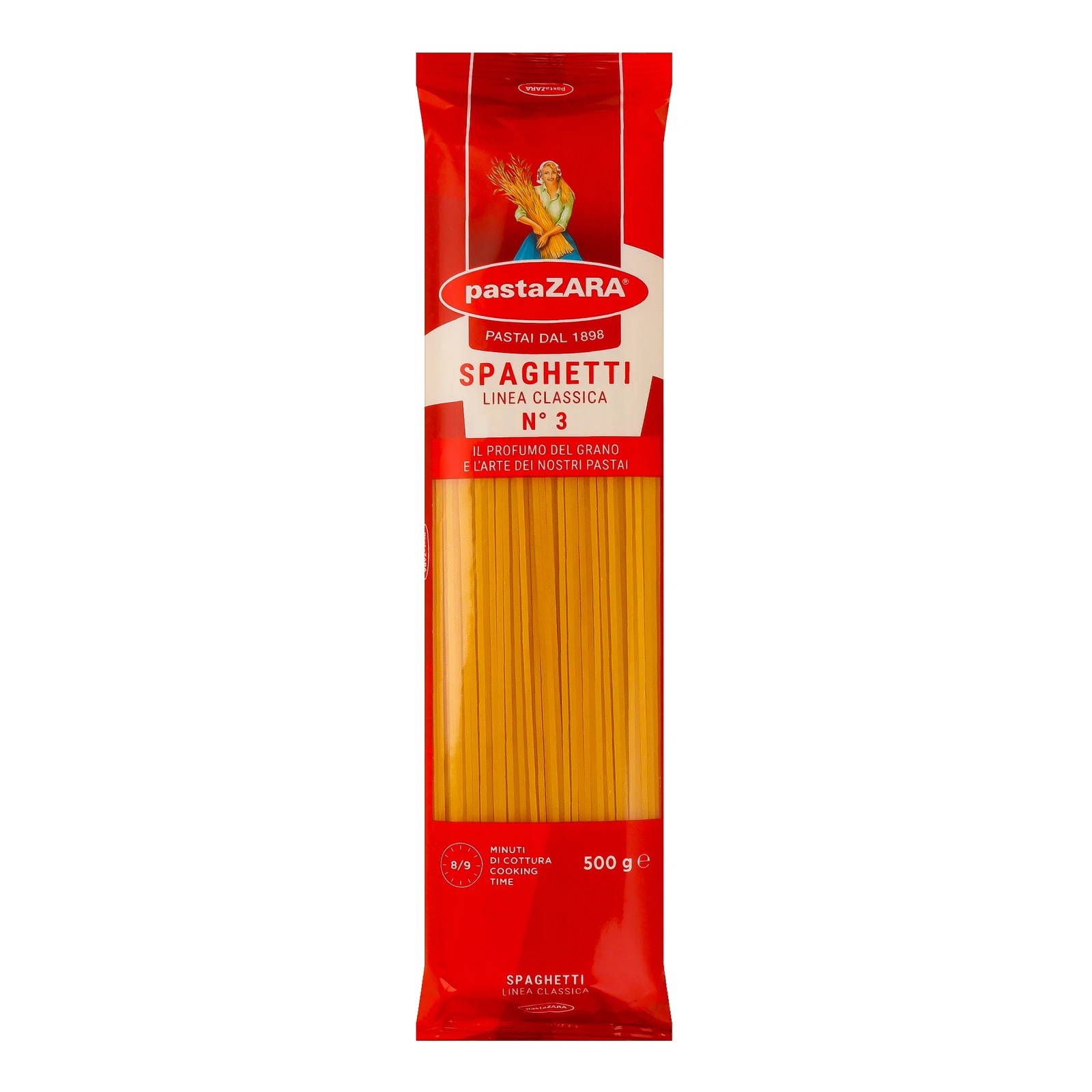 Макаронні вироби Pasta Zara з твердих сортів пшениці Спагетті №3 500г