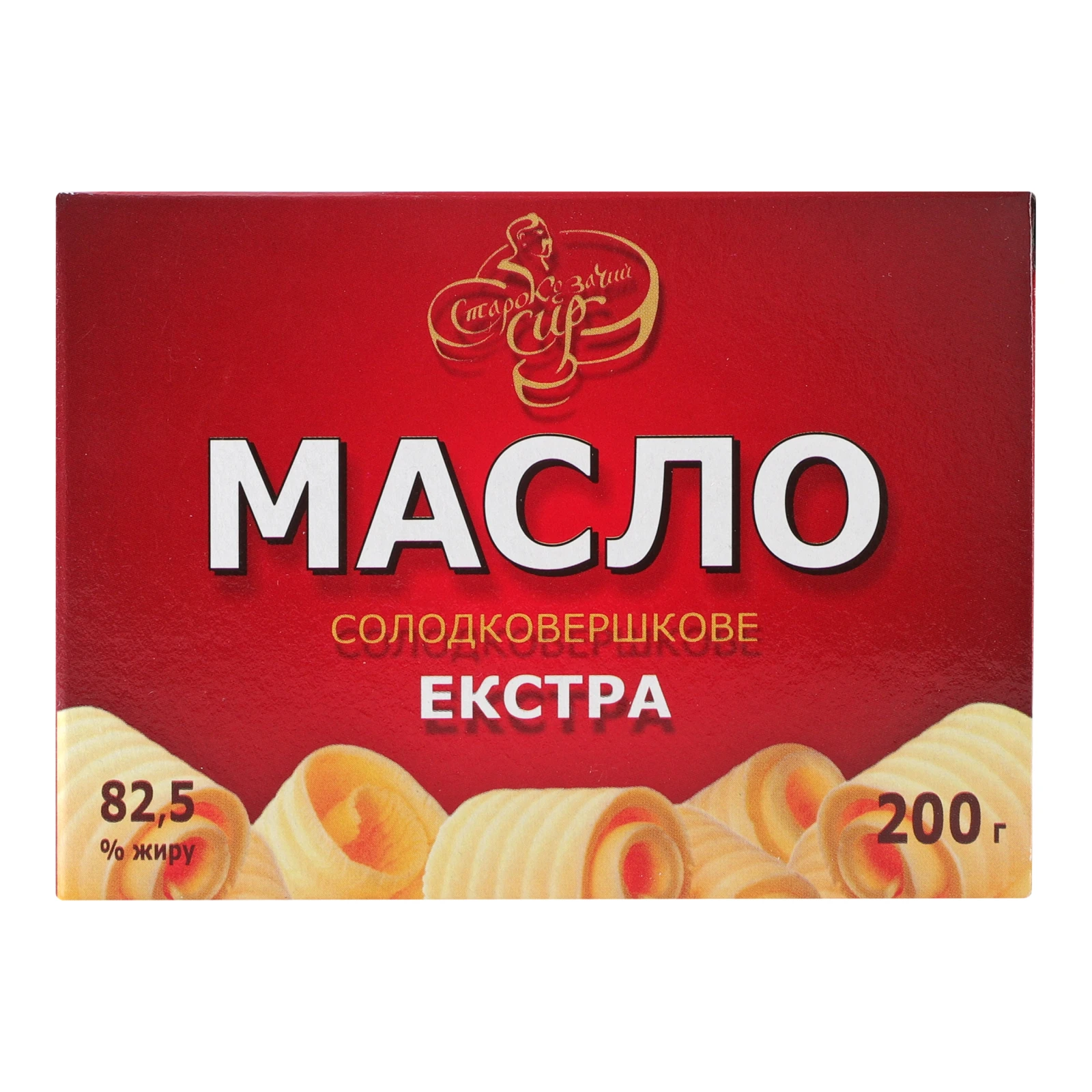 Масло Старокозачий сир солодковершкове Екстра 82.5% 200г Фото №:1