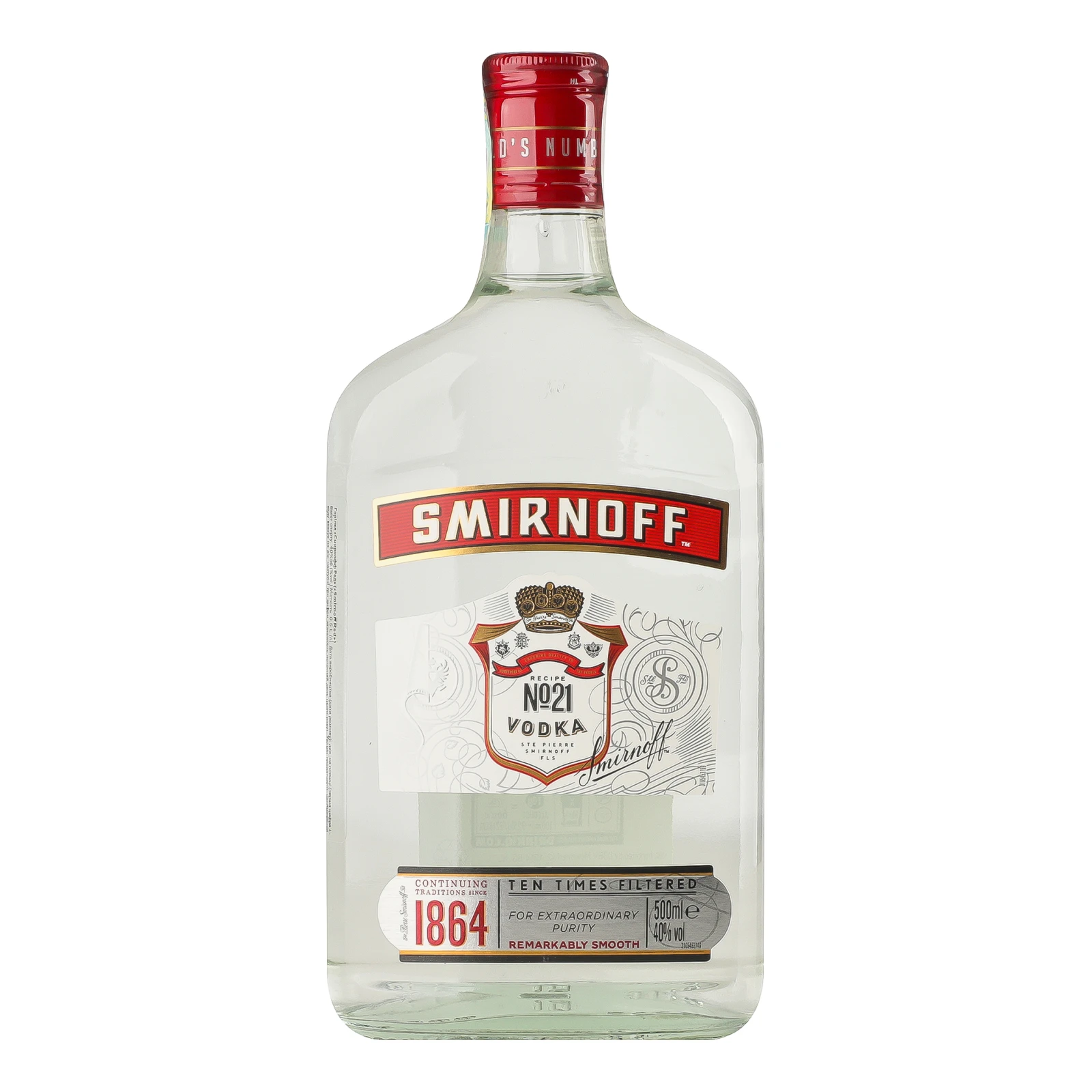 Горілка Smirnoff Red 40% 0.5л Фото №:1