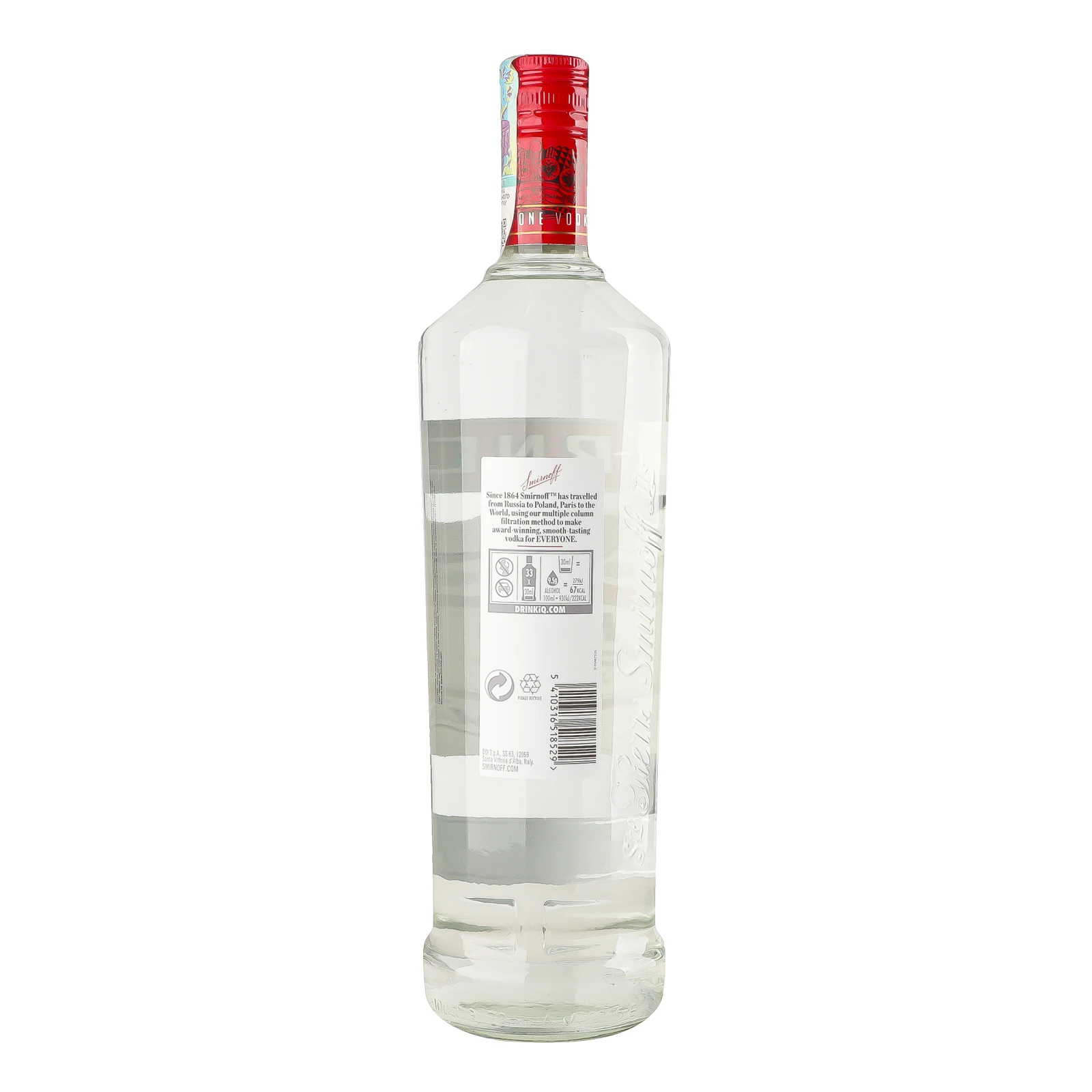 Горілка Smirnoff Red 40% 1л фото 2