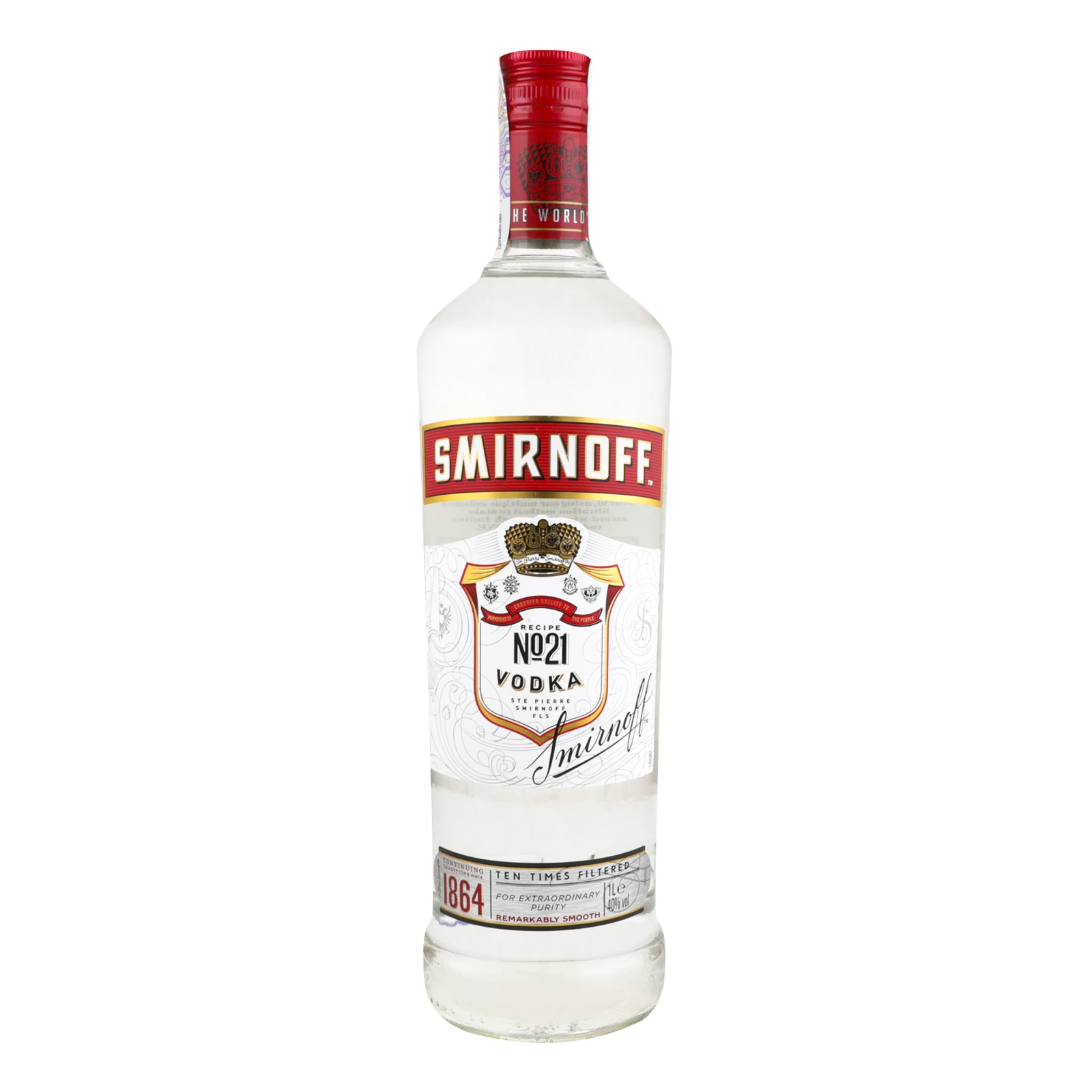 Горілка Smirnoff Red 40% 1л Фото №:1