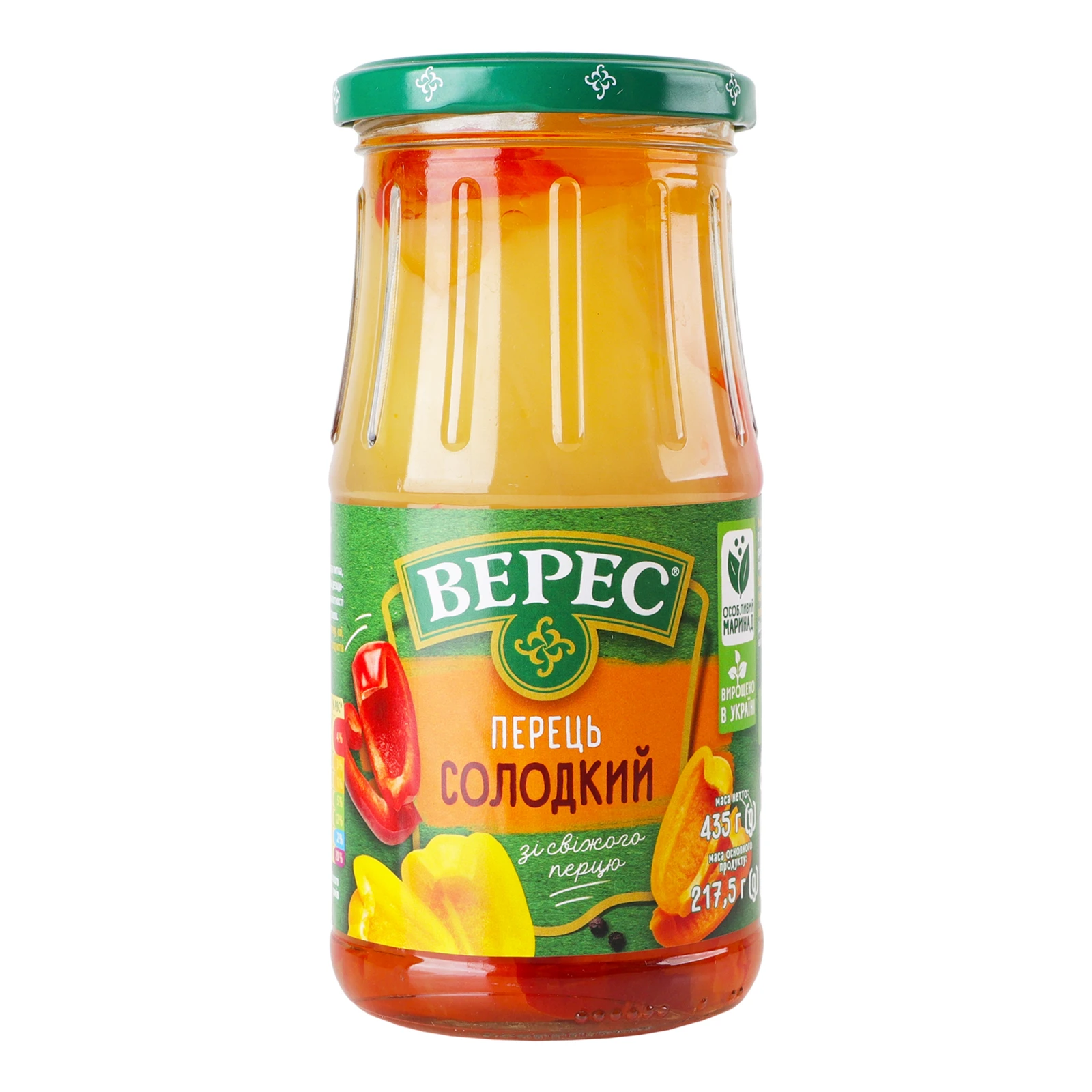 Перець Верес солодкий стерилізований 435г Фото №:1