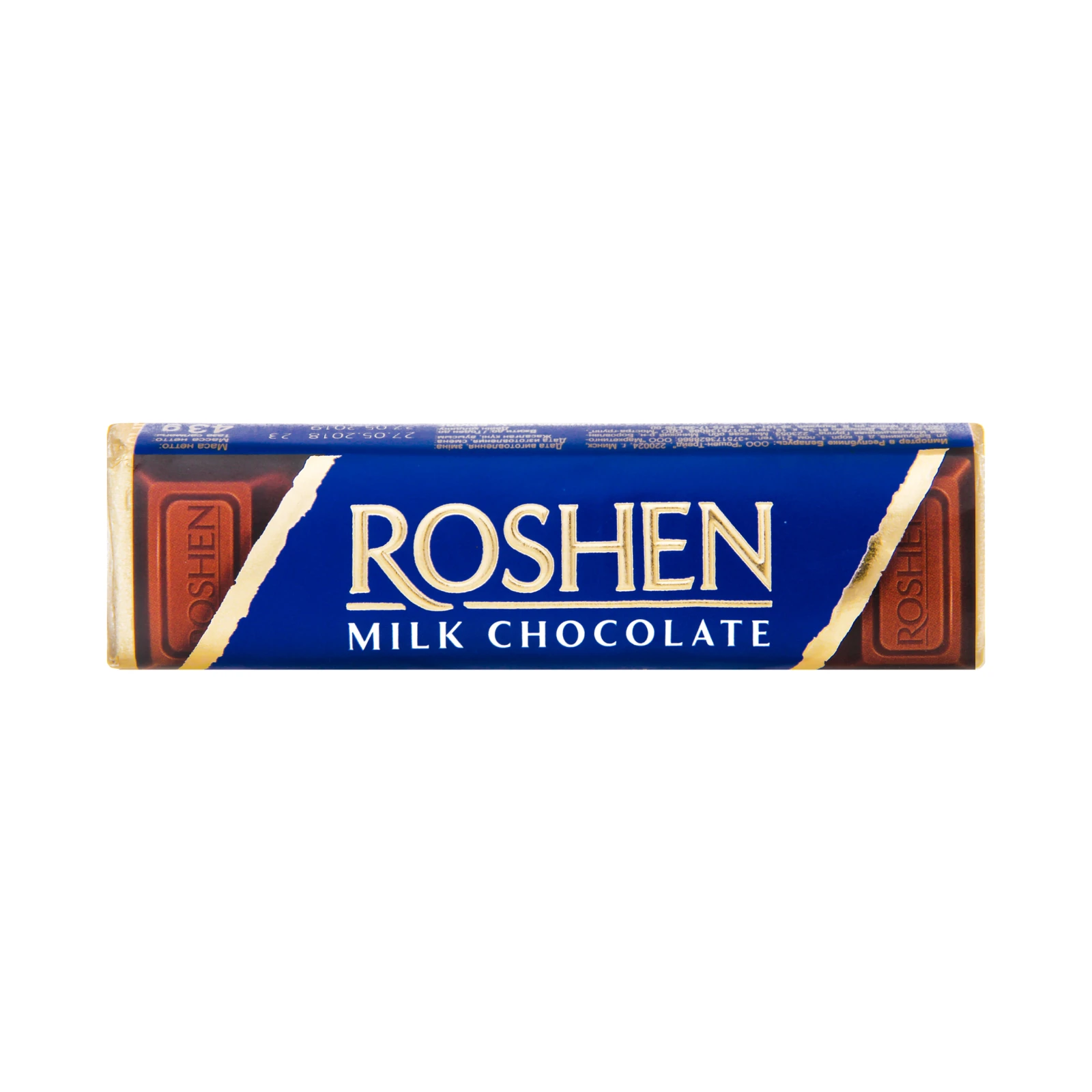 Батончик Roshen молочно-шоколадний з начинкою крем-брюле 43г Фото №:1