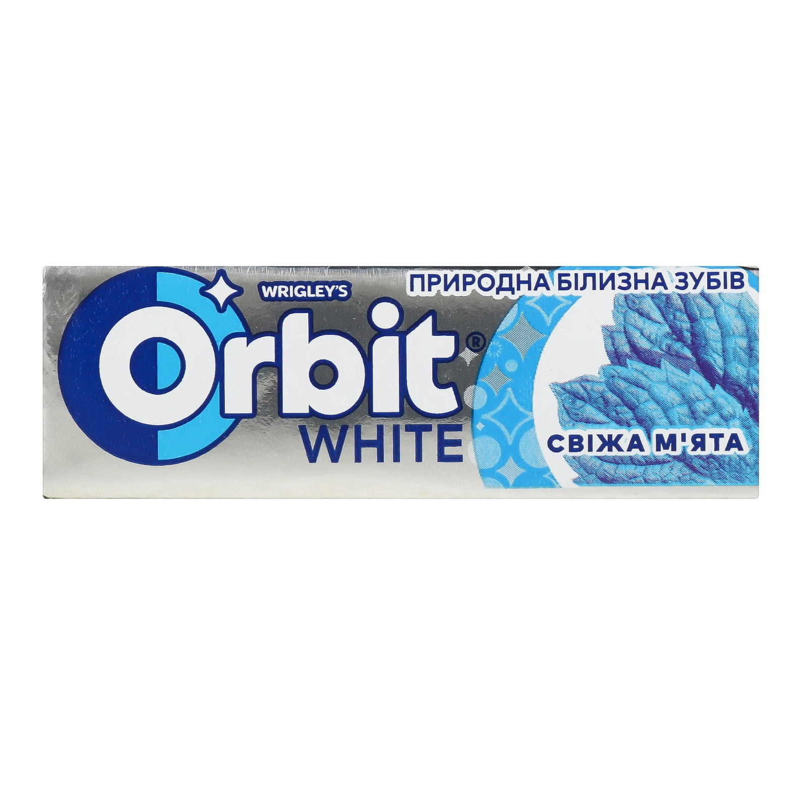 Гумка жувальна Orbit White Свіжа м'ята без цукру 14г Фото №:1