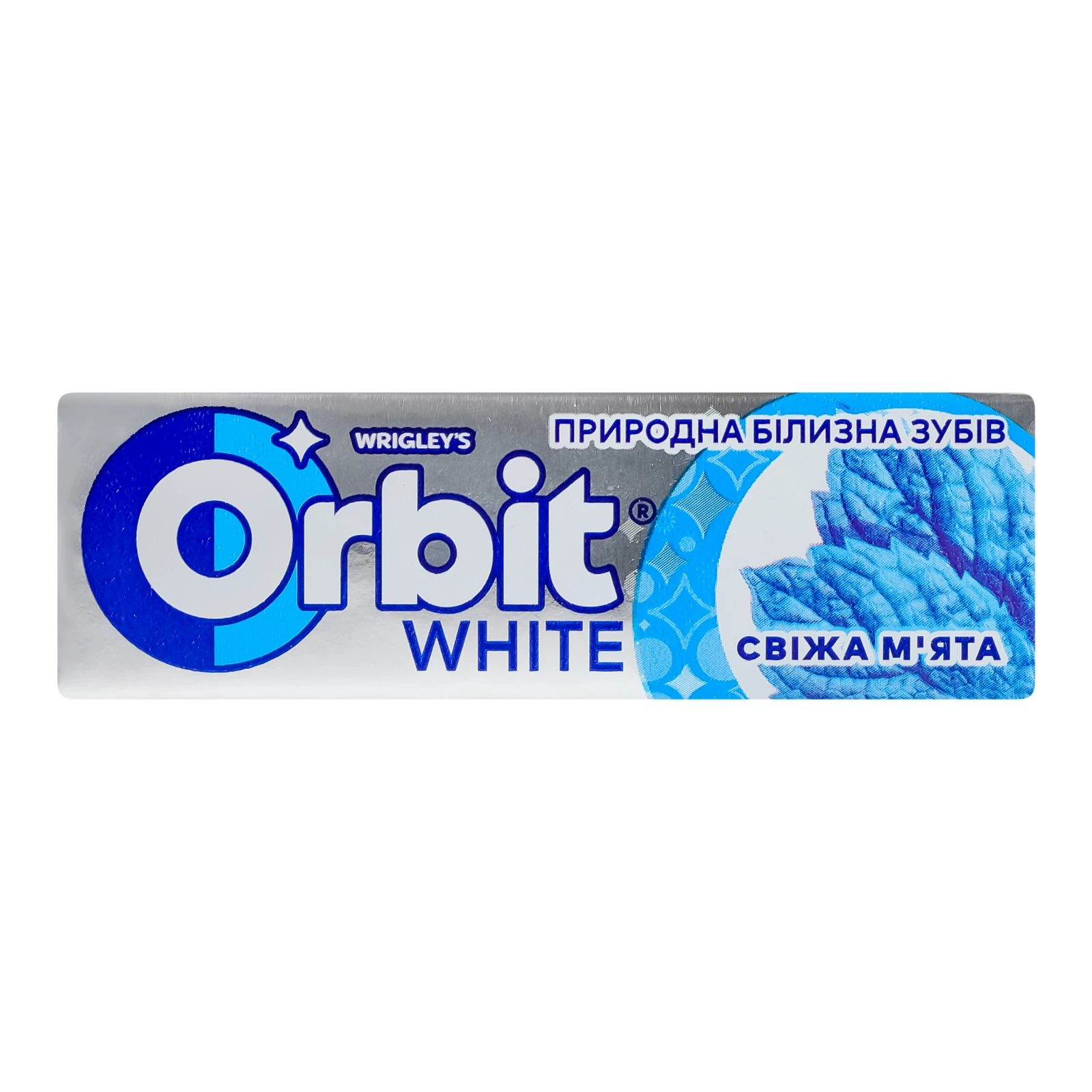 Гумка жувальна Orbit White Свіжа м'ята без цукру 14г Фото №:1