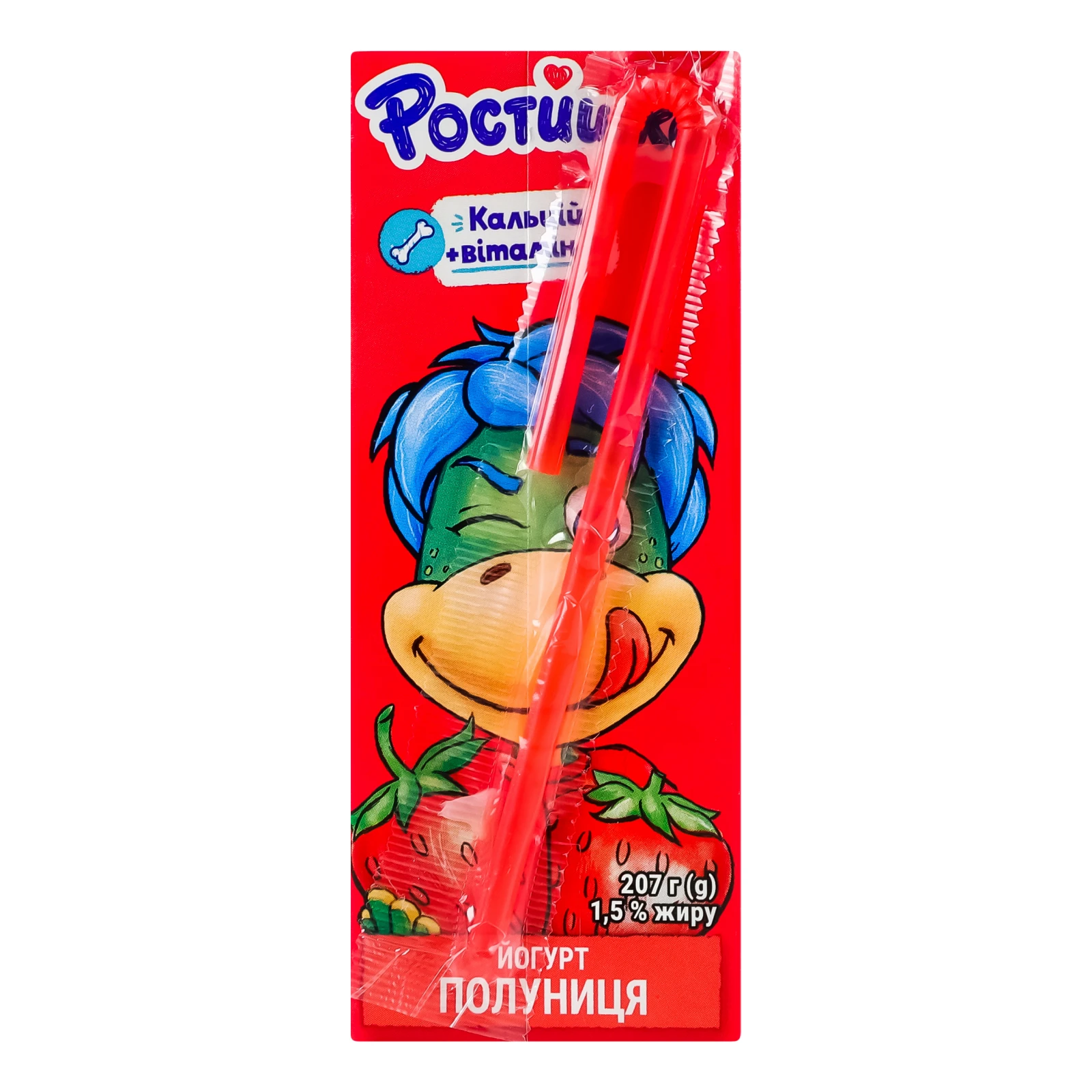 Йогурт Ростишка питний Полуниця 1.5% 207г Фото №:2