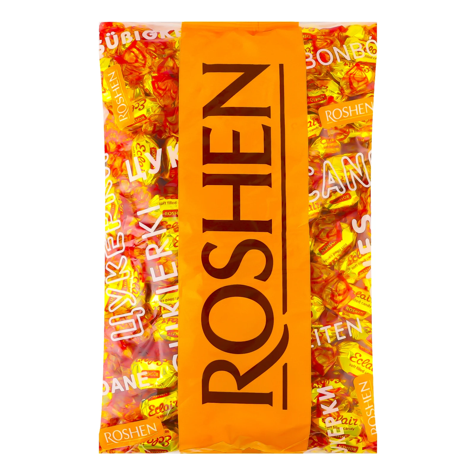 Карамель Roshen Eclair з какао-начинкою 1кг Фото навігації №:1