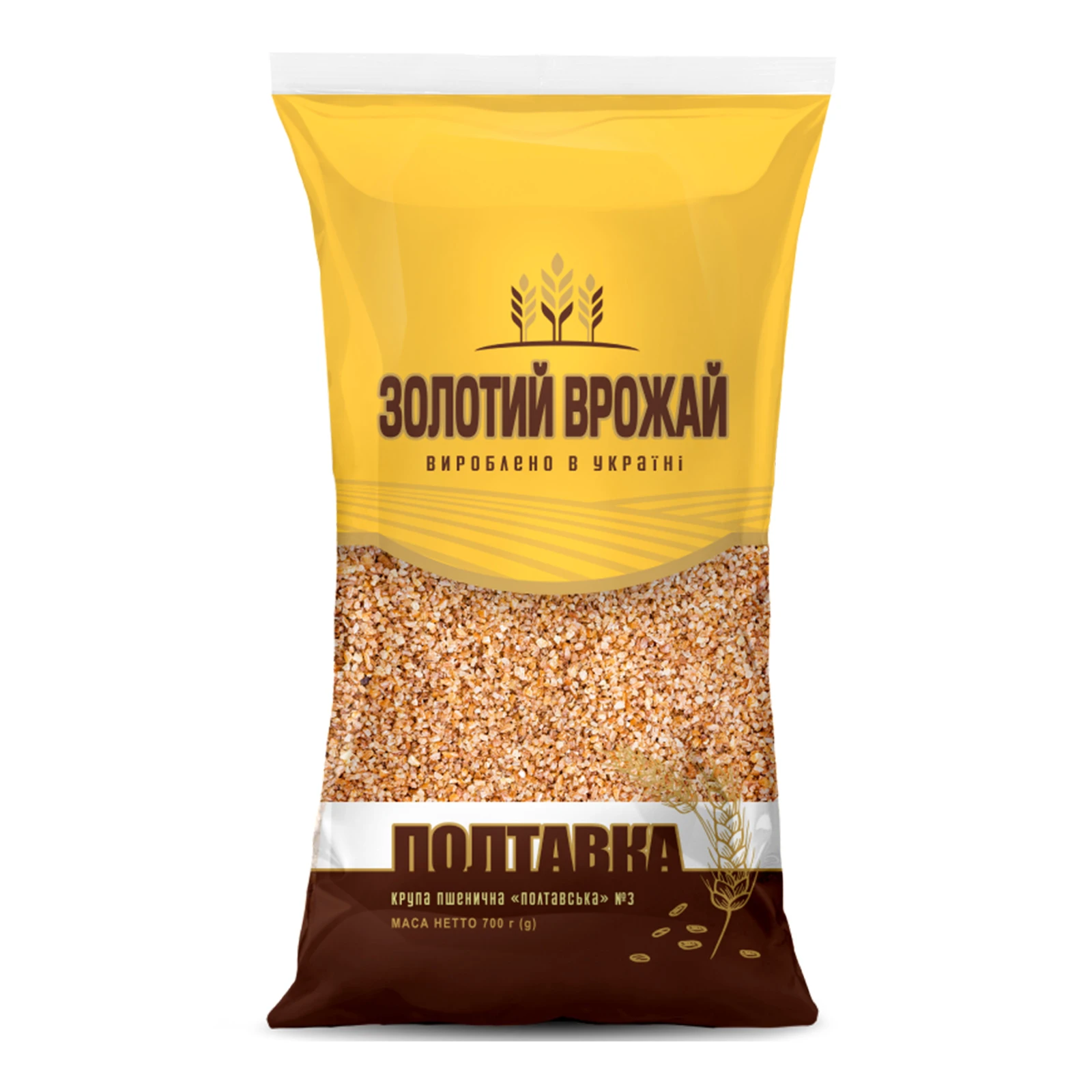 Крупа пшенична Золотий врожай Полтавська №3 700г Фото №:1