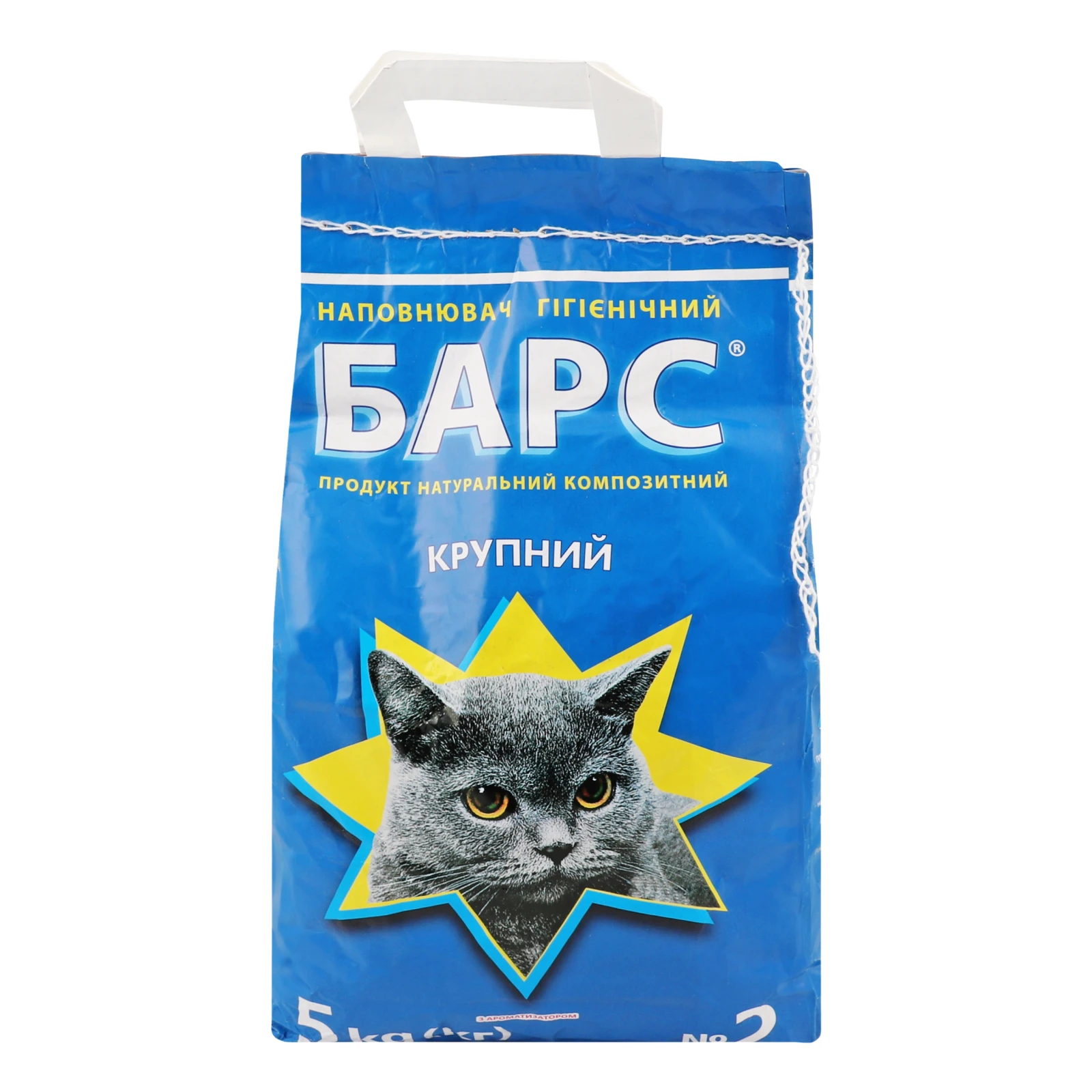 Наповнювач Барс N2 5кг великий з ароматом Фото №:2