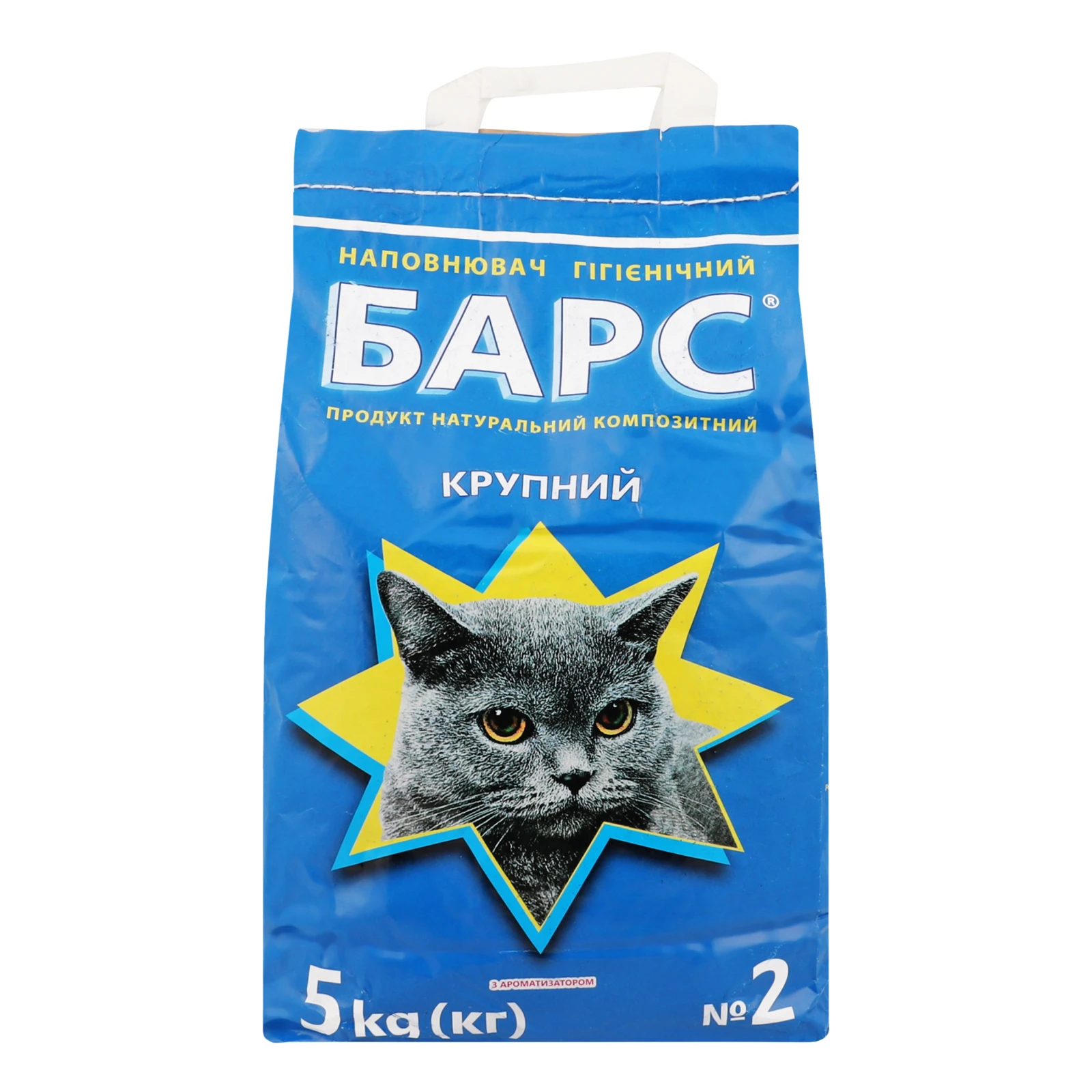 Наповнювач Барс N2 5кг великий з ароматом Фото №:1