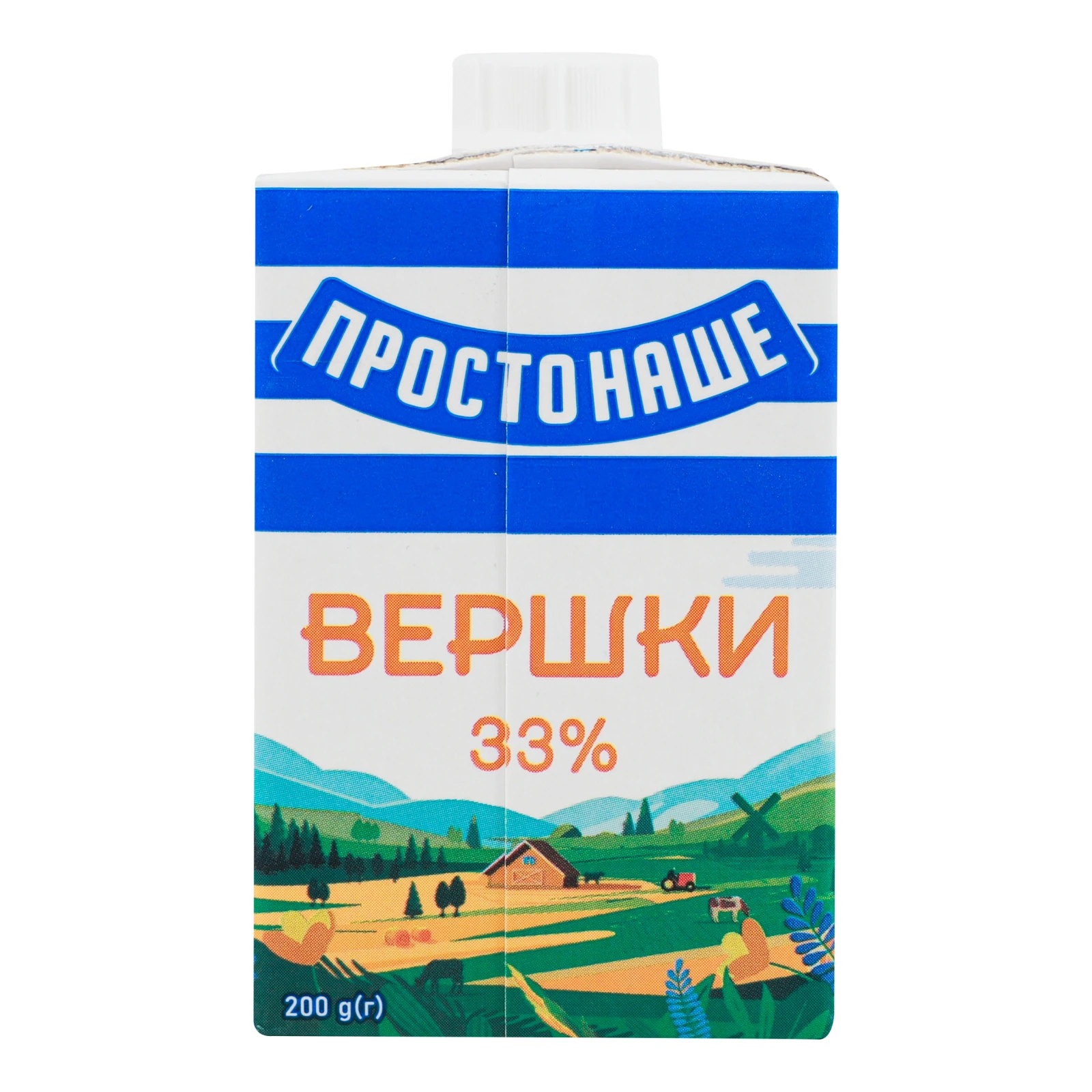 Вершки Простонаше стерилізовані 33% 200г Фото №:2
