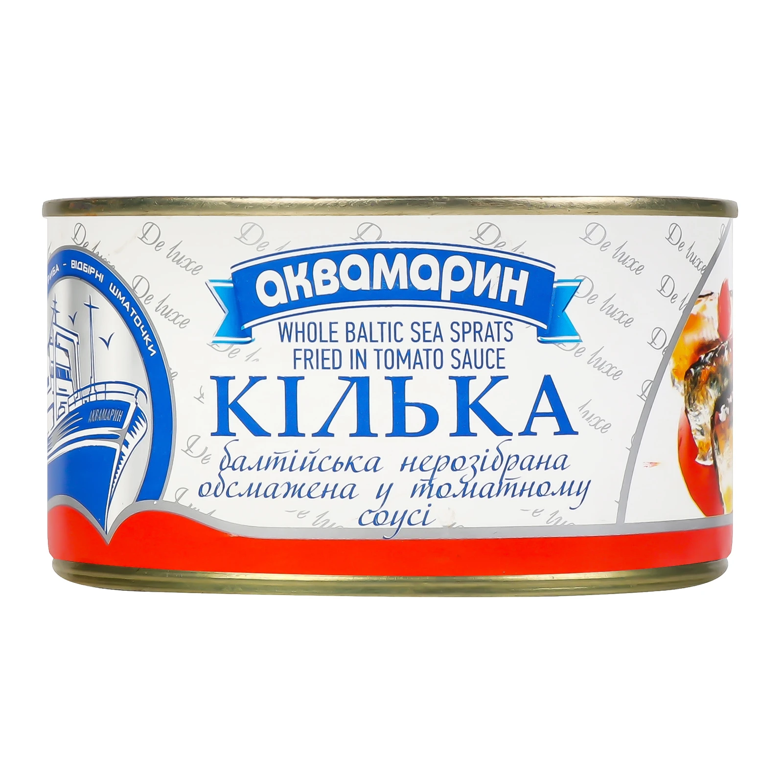 Кілька Аквамарин Балтійська нерозібрана обсмажена в томатному соусі 230г Фото №:1