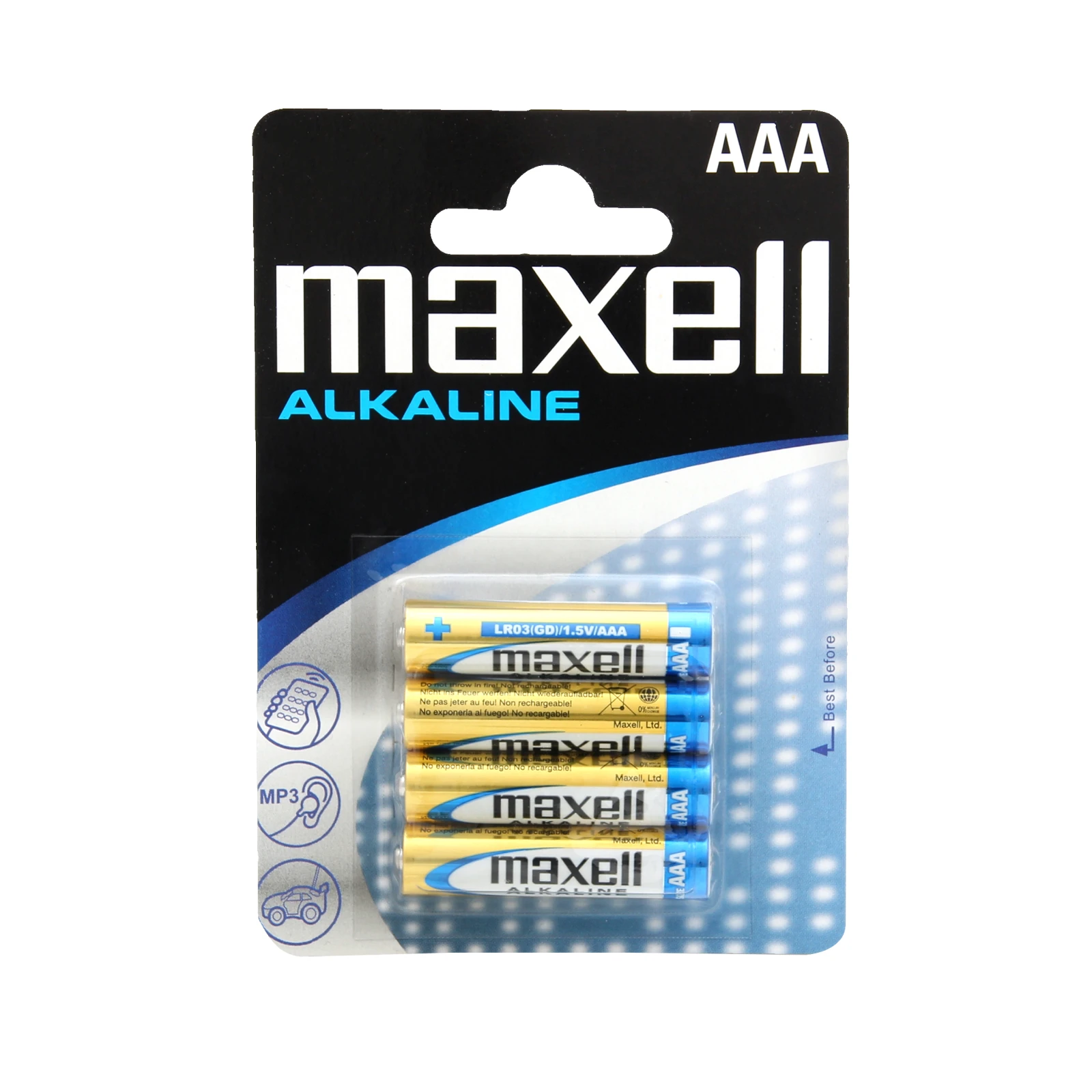 Батарейки Maxell Alkaline AAА LR03 4шт Фото навігації №:1