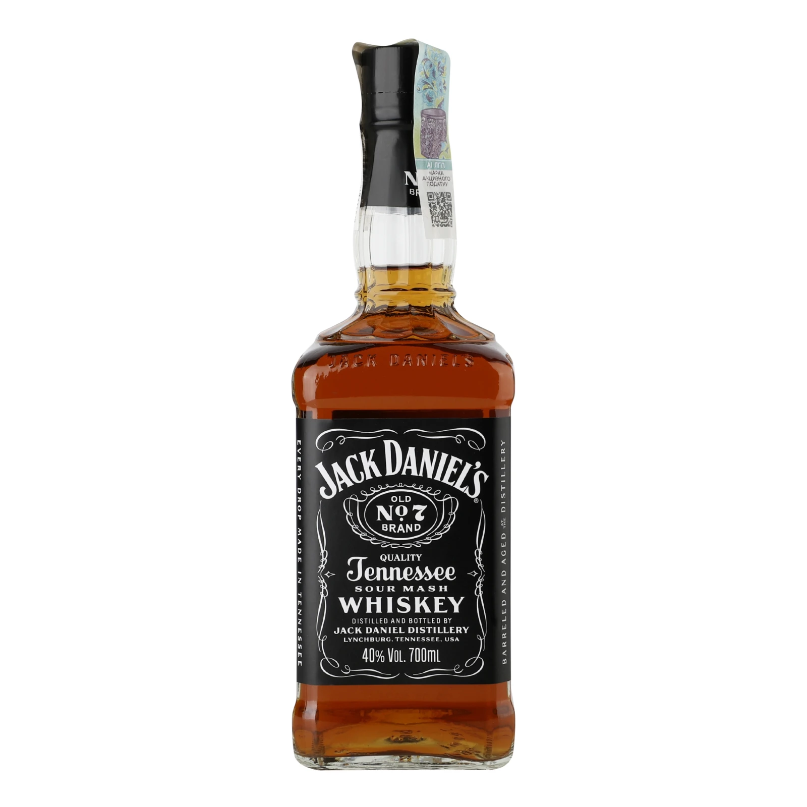 Віскі Jack Daniel's Tennessee Old №7 40% 0.7л Фото навігації №:1