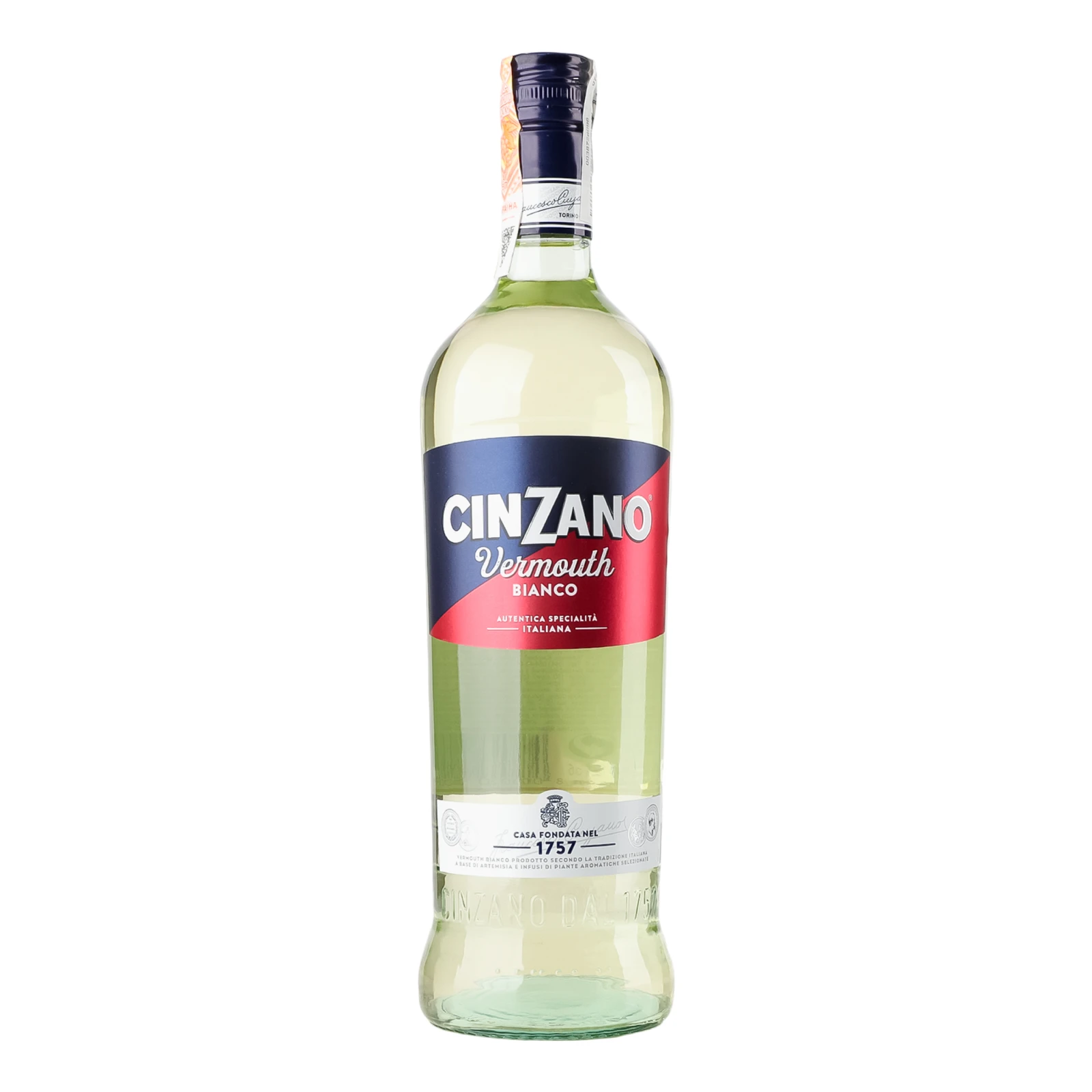 Вермут Cinzano Bianco лікерний білий 15% 1л Фото навігації №:1