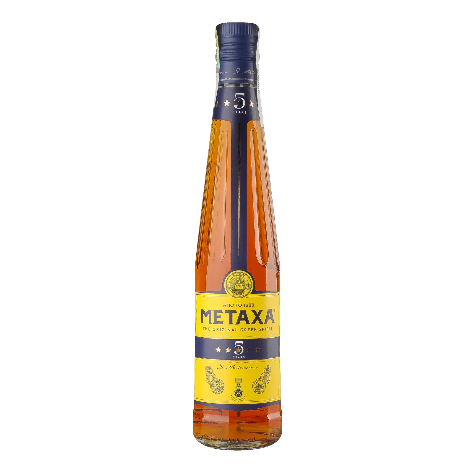 Напій алкогольний Metaxa 5 зірок 38% 0.5л