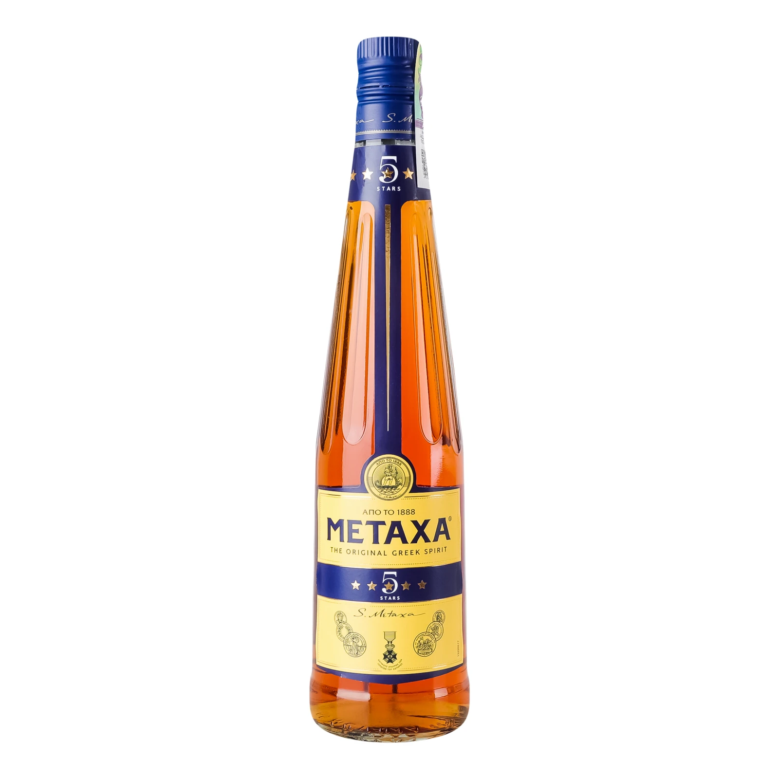 Напій алкогольный Metaxa 5 зірок 38% 0.5л Фото №:1