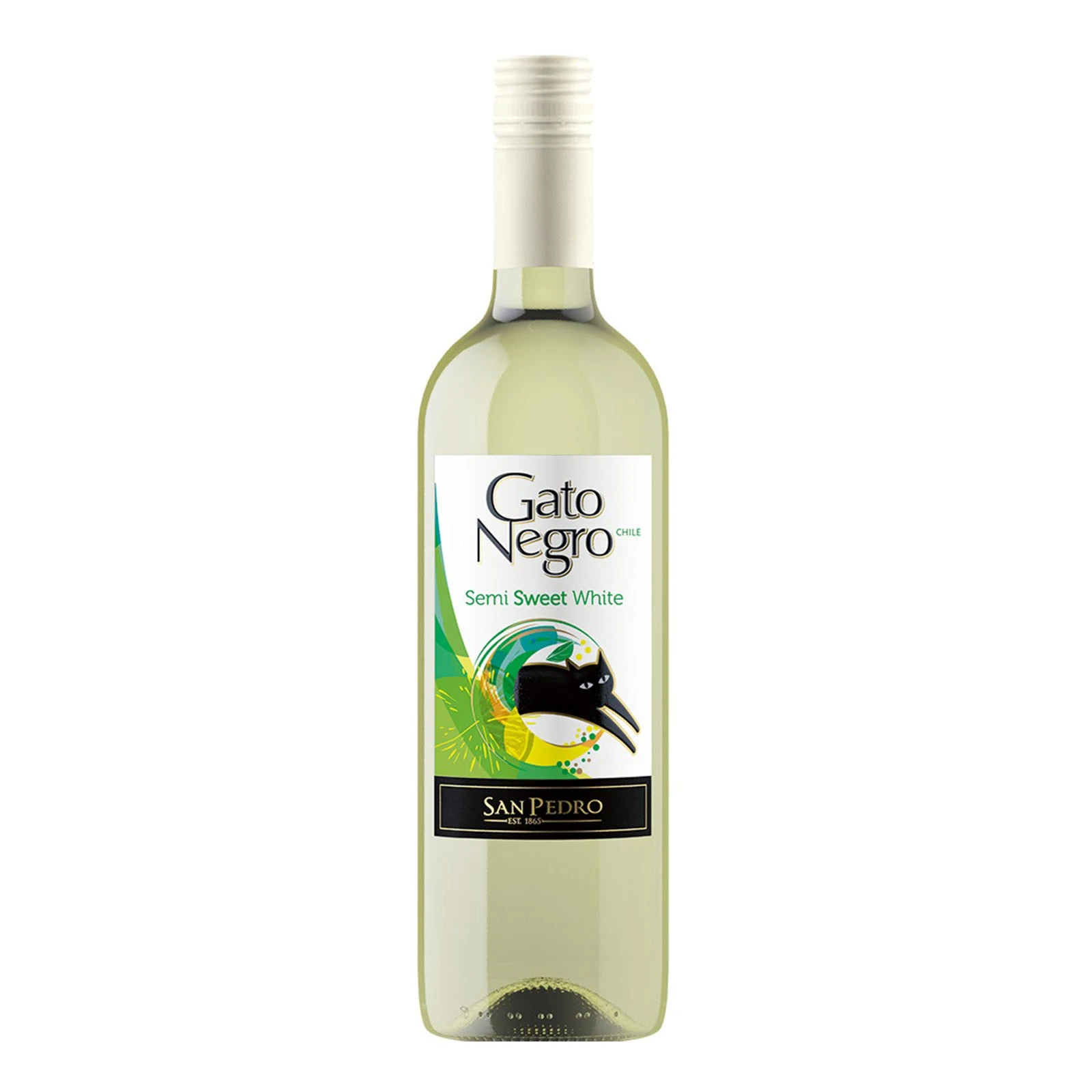 Вино Gato Negro Semi Sweet White 0,75л біле н/сол Фото №:1