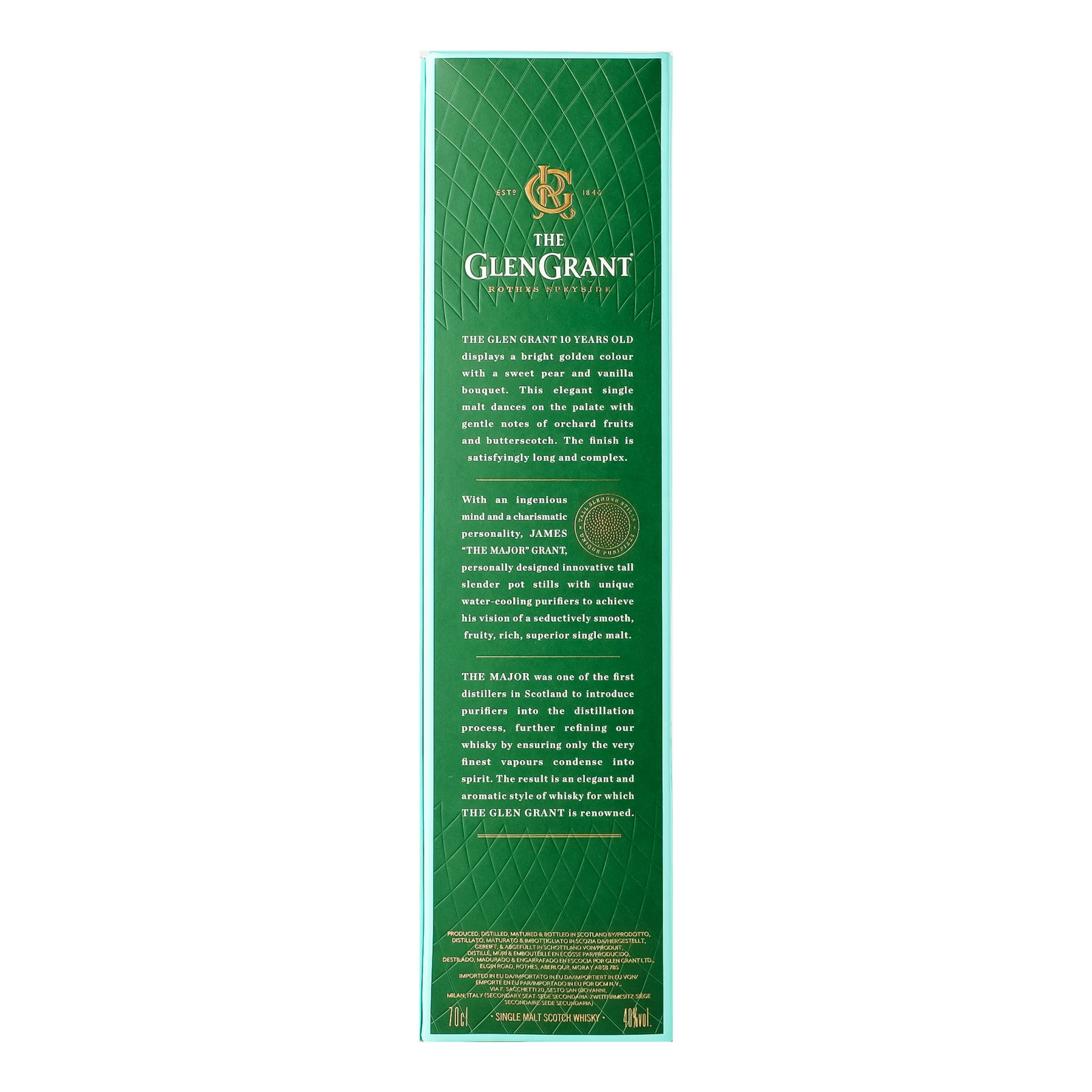 Віскі The Glen Grant Aged 10 Years шотландське 40% 0.7л фото 2
