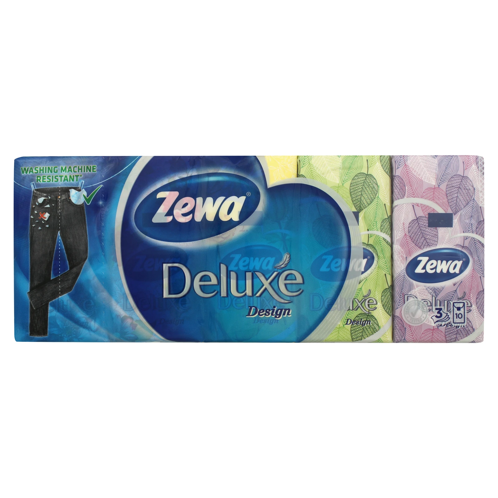 Хусточки Zewa Deluxe носові 3-х шарові 21*21см 10шт/уп Фото №:2