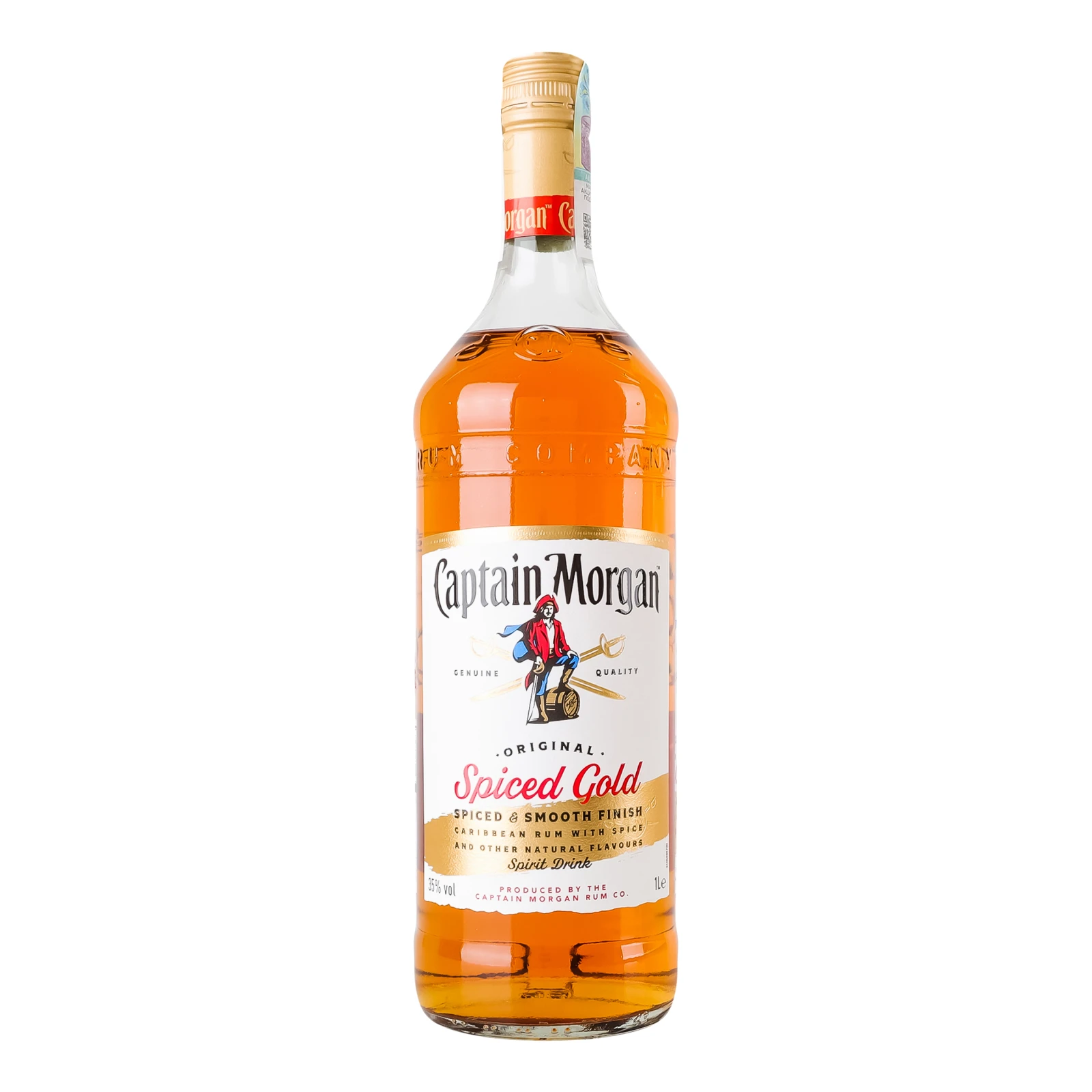 Напій алкогольний Captain Morgan Original Spiced Gold на основі Карибського рому 35% 1л Фото №:1